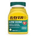 Bayer Aspirin Low Dose 81 mg, Enteric Coated Tablets, Doctor Recommended, Secondary Prevention of Cardiovascular Disease, 300 Safety Coated Tablets (Packaging may vary) Bayer Au supplements