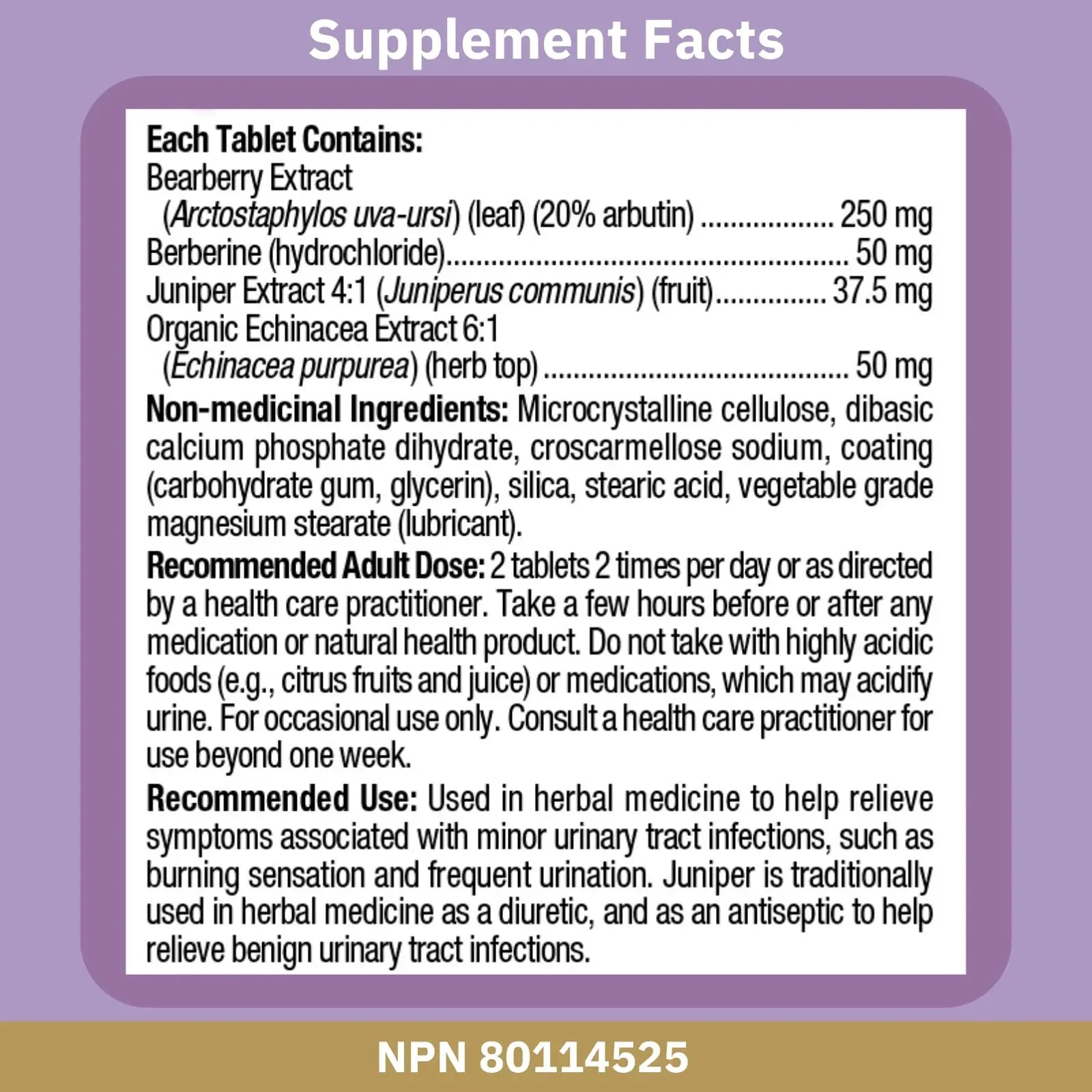 Bioclinic Naturals Urinary-Pro 60 Tablets Bioclinic Naturals Au supplements