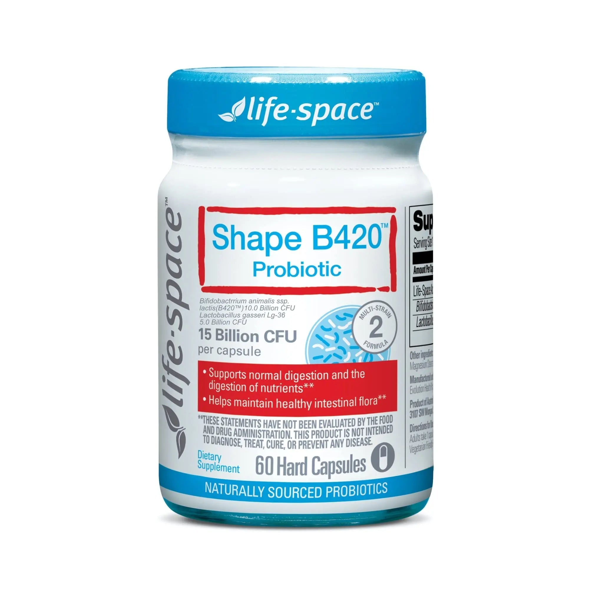 Life-Space Shape B420™ Probiotics, Clinically Studied Strains, Supplement for Women and Men Life-Space Au supplements