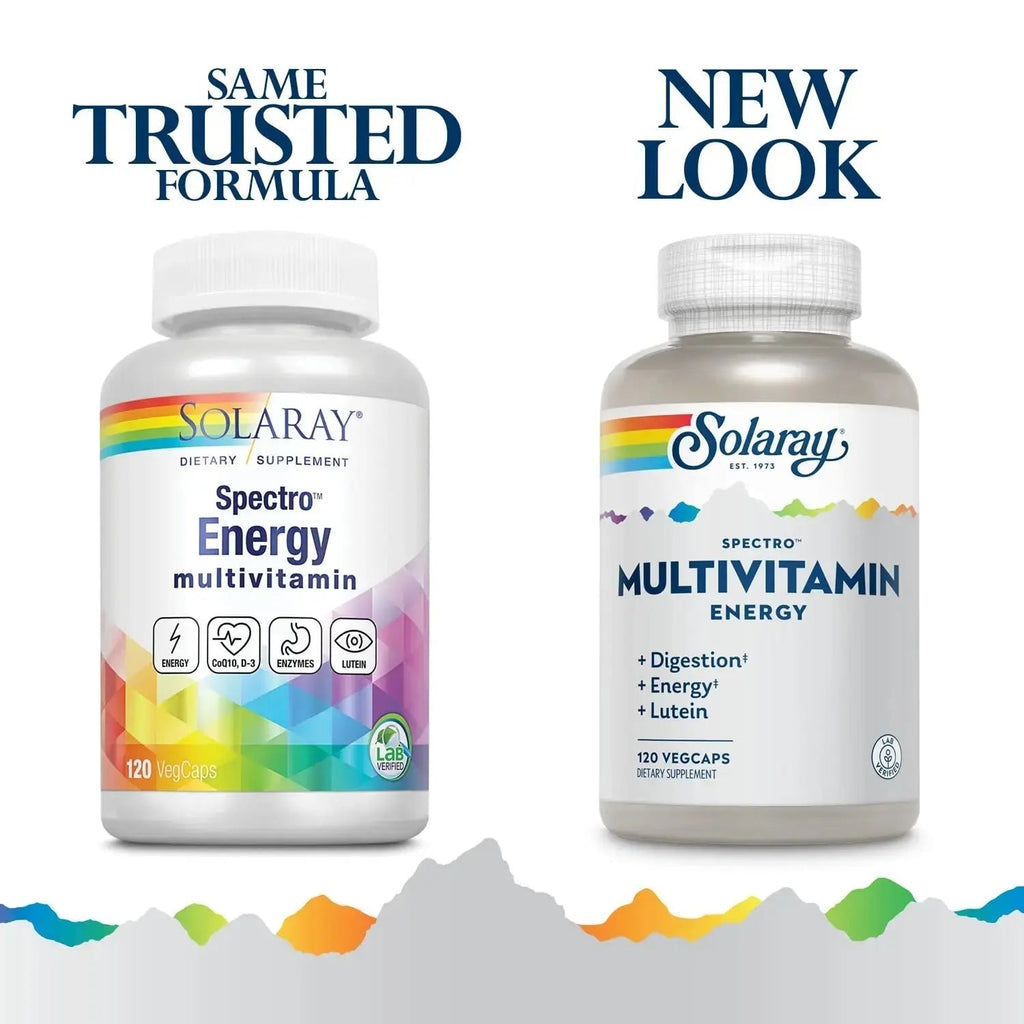 SOLARAY Spectro Energy Multivitamin for Women and Men - Cellular Energy, Digestion, Eye Health and Immune Support SOLARAY Au supplements