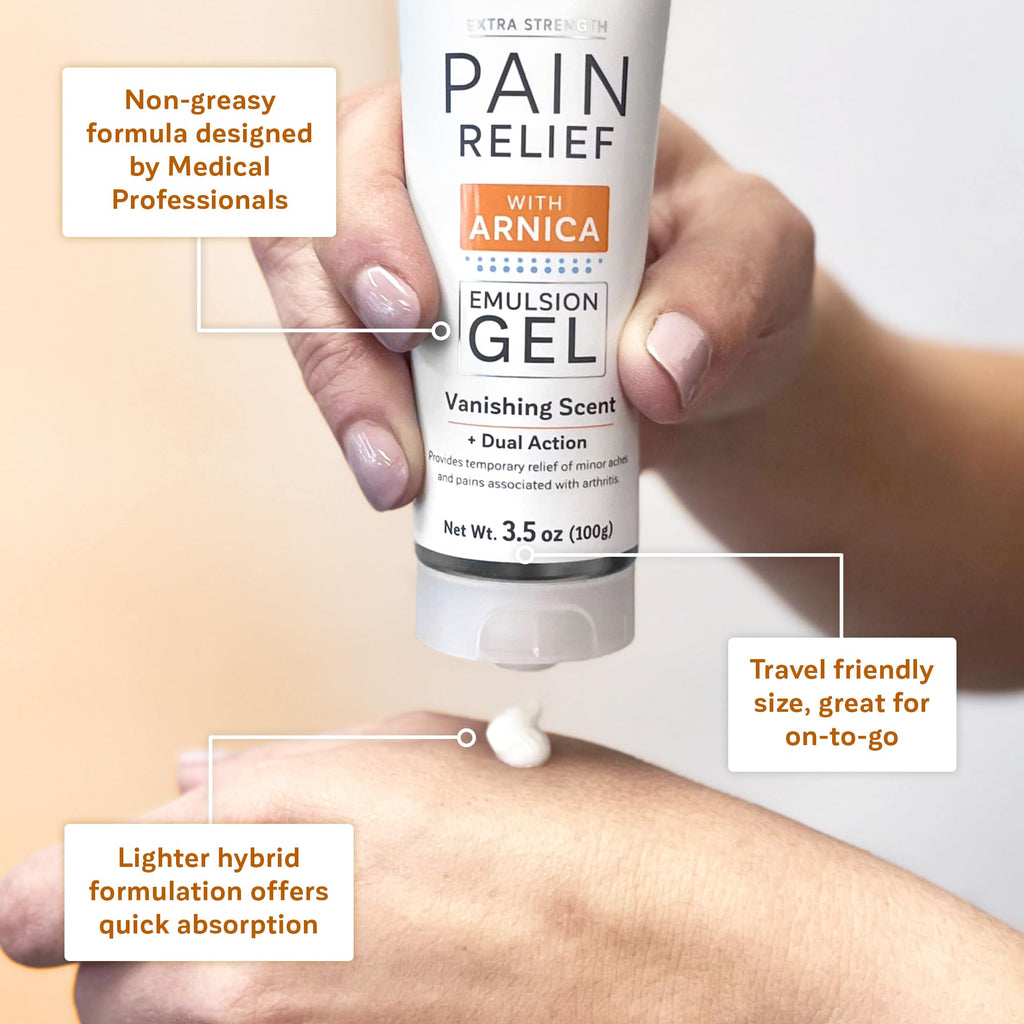 Kalaya Extra Strength Pain Relief Gel with Arnica -Fast Acting, Long Lasting, Vanishing Scent, medically formulated for Arthritis, Joints, Muscle, Back, Neck, Shoulder, Hand and Knee Pain Kalaya Naturals Au supplements