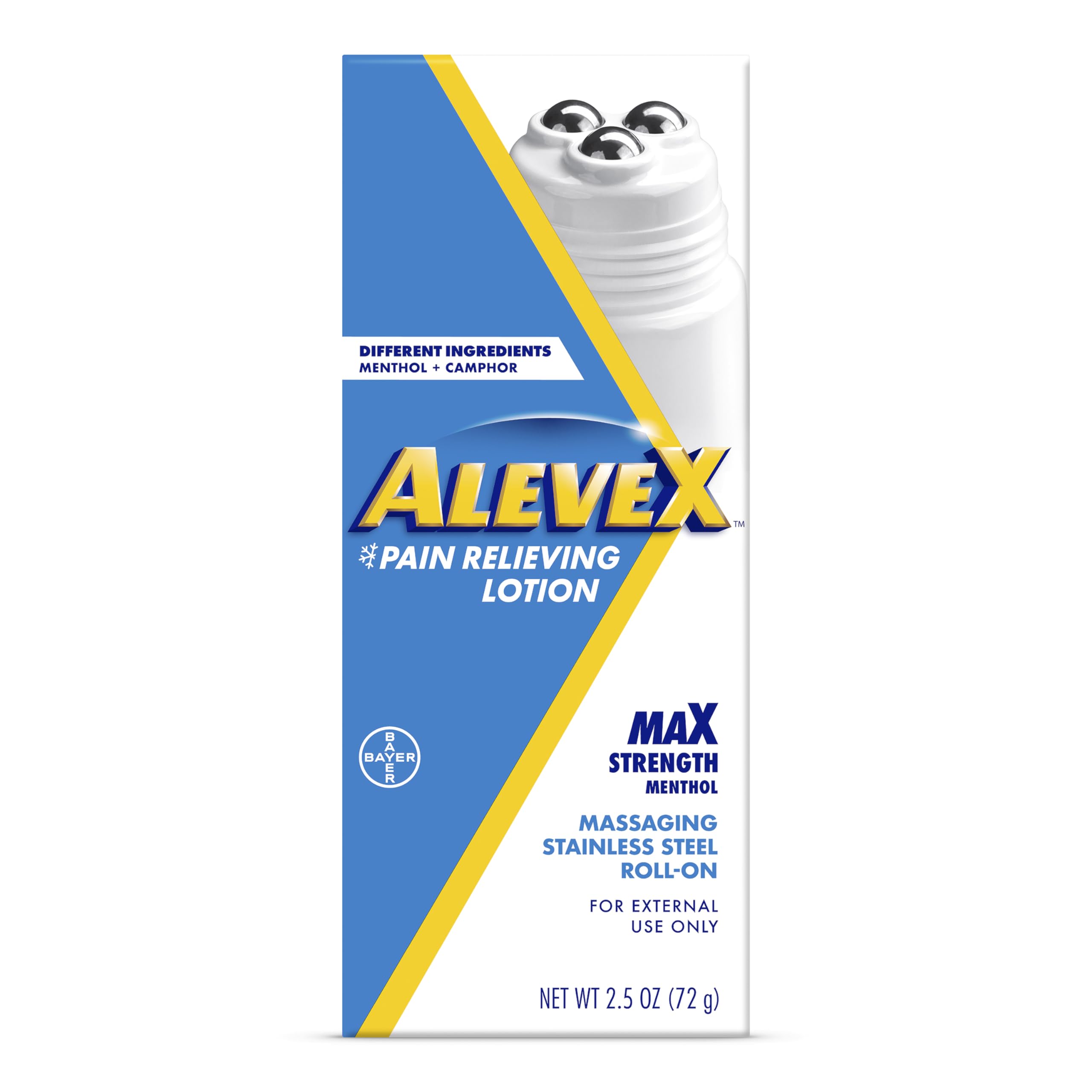 AleveX Topical Pain Relief Lotion with Rollerball Applicator - Long Lasting Arthritis and Muscle Pain Relief, 2.5 oz Aleve Au supplements