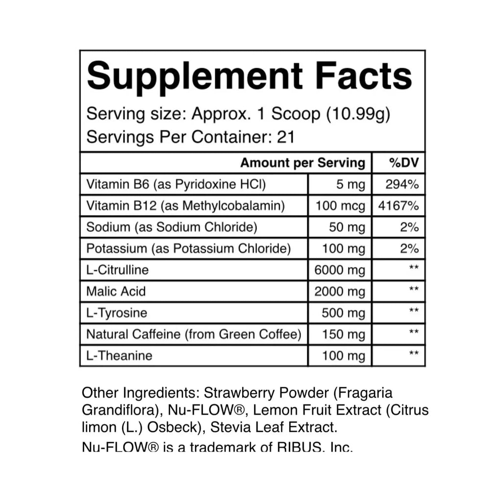 Eabha Organics Alla Luna Pre-Workout - Strawberry Lemonade - to Support Energy, Focus Eabha Organics Au supplements
