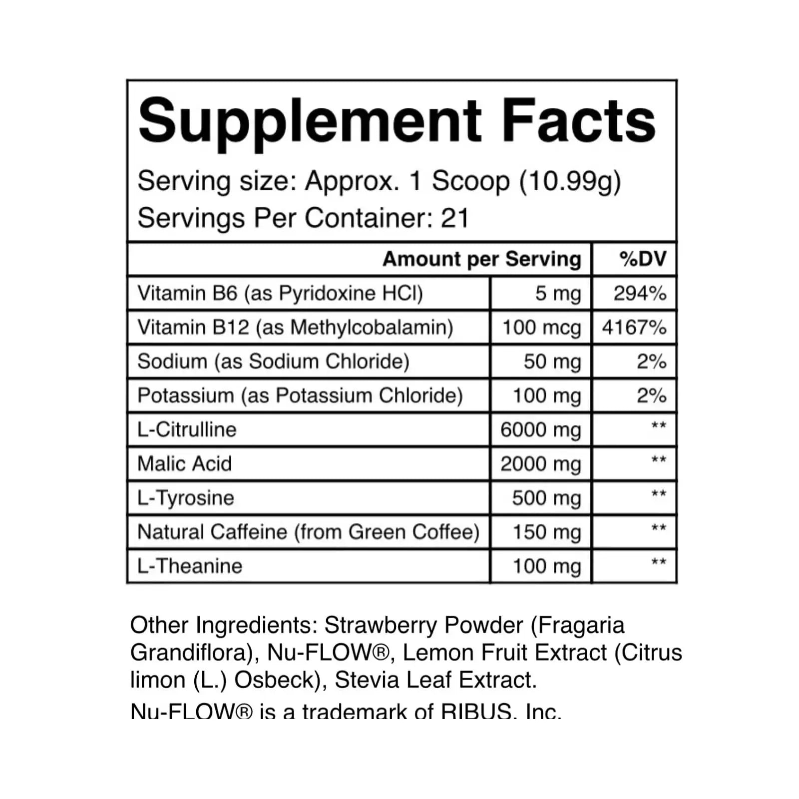 Eabha Organics Alla Luna Pre-Workout - Strawberry Lemonade - to Support Energy, Focus Eabha Organics Au supplements