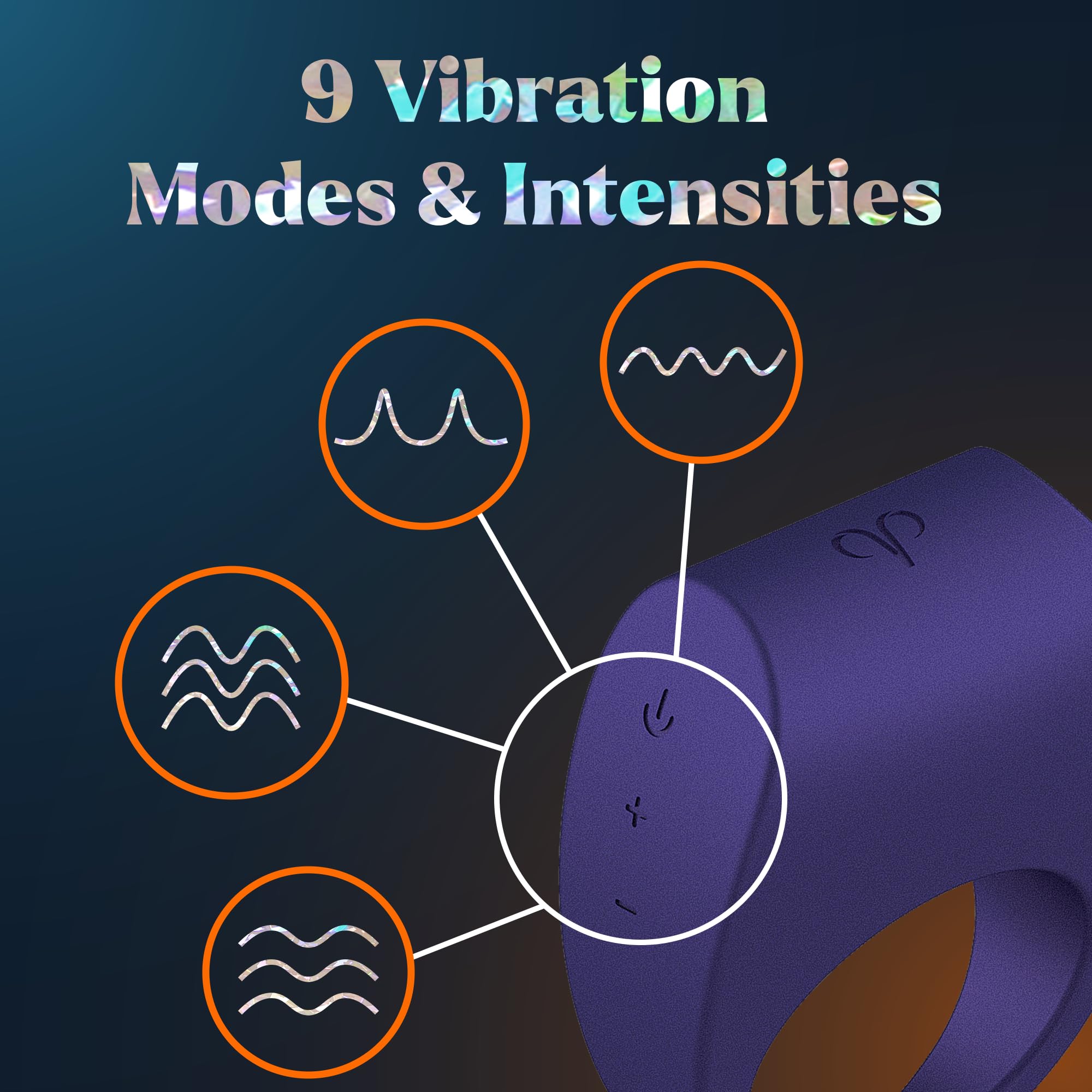 Promescent Cock Ring with 9 Vibrating Intensities, Sex Toys for Men, Penis Ring Vibrator for Better Erections, Silicone Sex Toy, Clitoral Stimulator for her, Intimate Couples Toys Promescent Au supplements