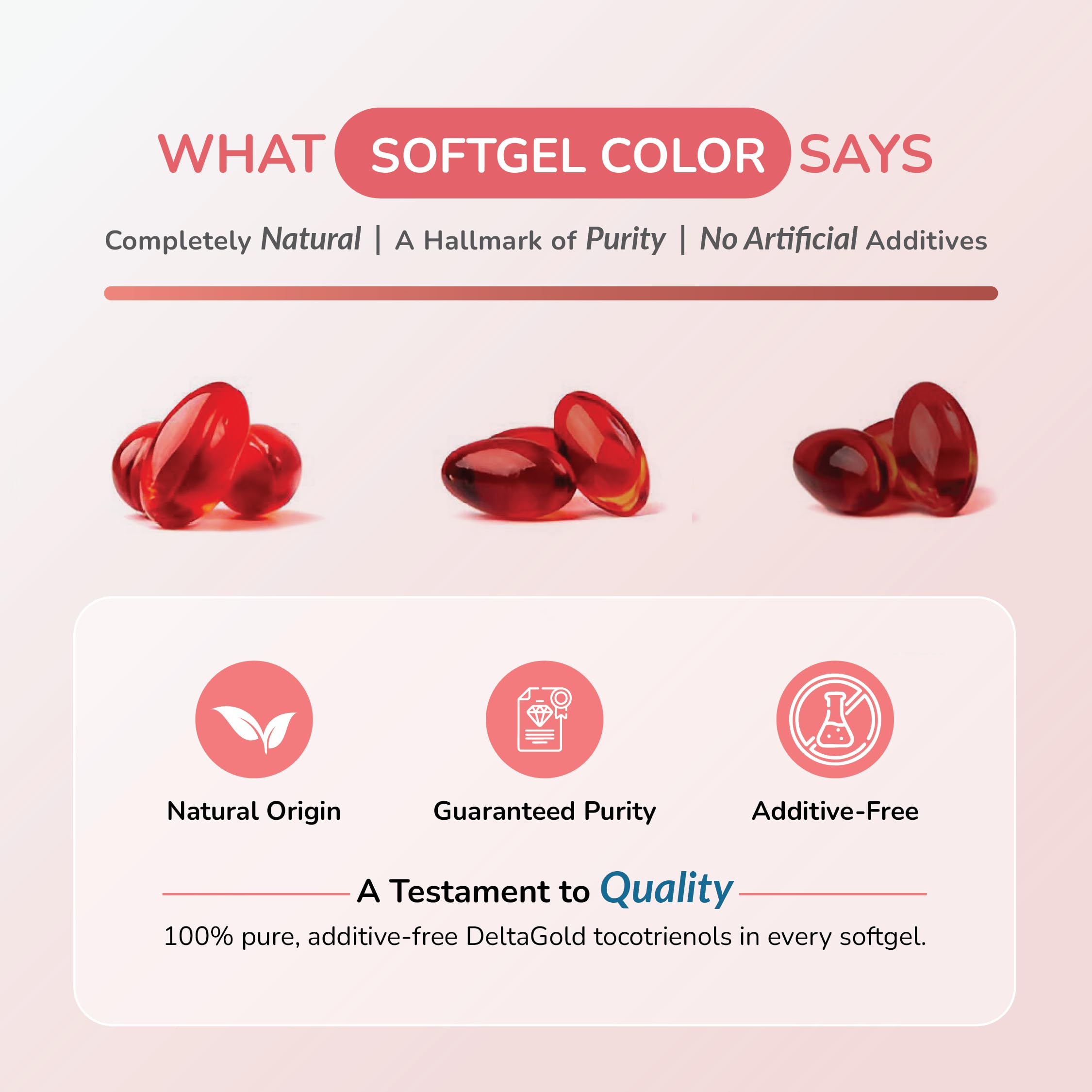 WELLNESS EXTRACT Eannatto Tocotrienols Vitamin E Supplements Tocopherol Free, Non-GMO, Gluten Free & Antioxidant (125MG 60 Softgels)