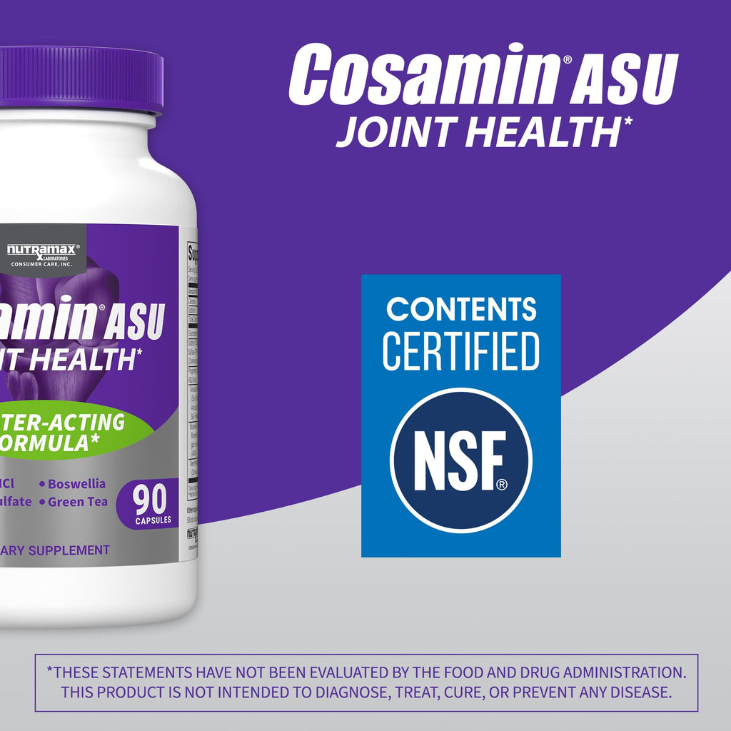 Nutramax Laboratories Cosamin® ASU Joint Health Supplement with Glucosamine, Chondroitin & ASU for Adult Men & Women, Joint Supplement, 230 Capsules Nutramax Laboratories Au supplements