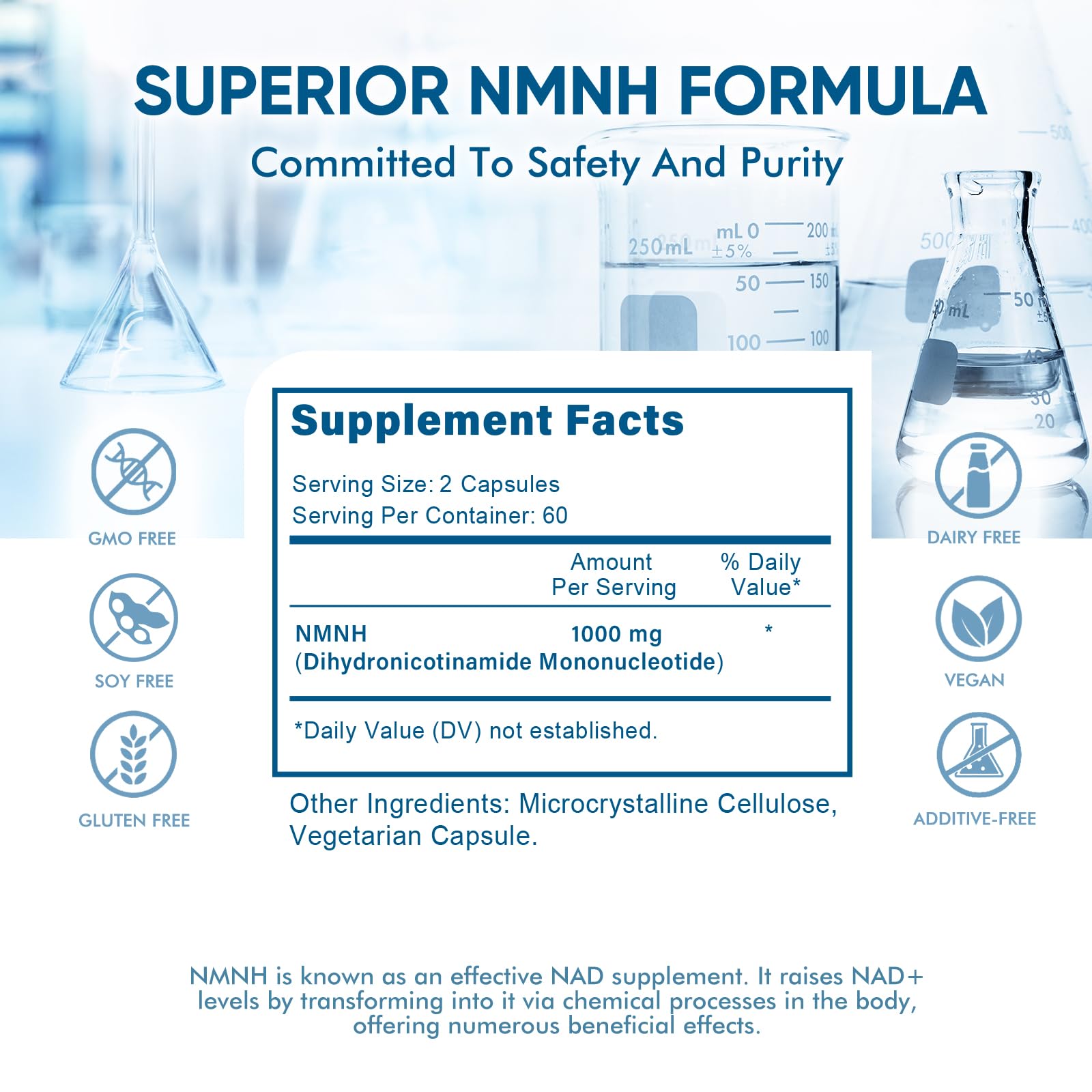 WONERPRO NMNH (NMN Supplement Alternative)，1000mg Per Serving NAD Supplement to Boost NAD+ Levels as We Age, for Anti Aging, Energy, Focus - 120 Capsule WONERPRO Au supplements