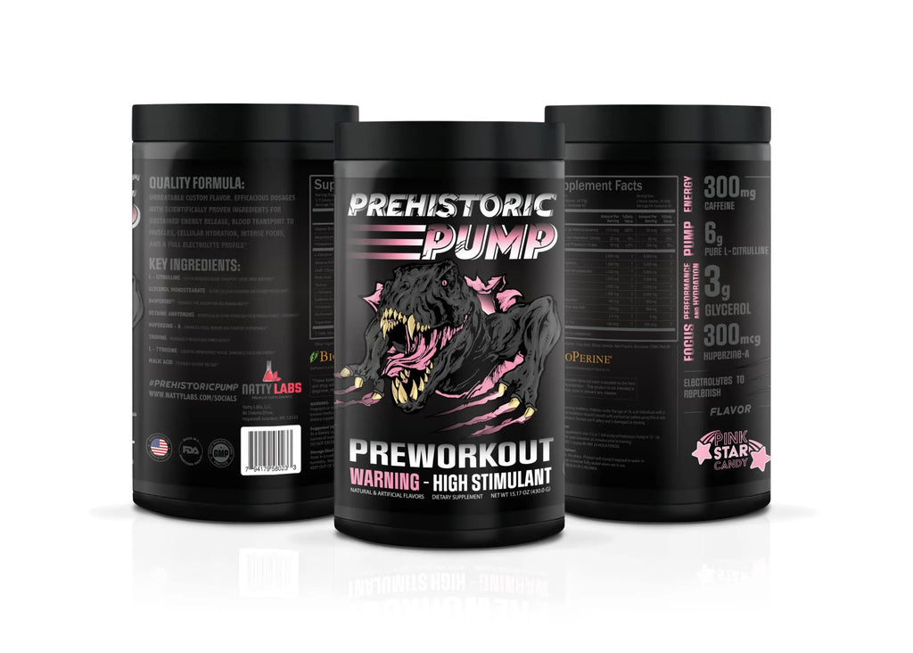 Natty Labs Prehistoric Pump Pre Workout - Preworkout Energy Supplement · 300mg Caffeine Natty Labs Au supplements