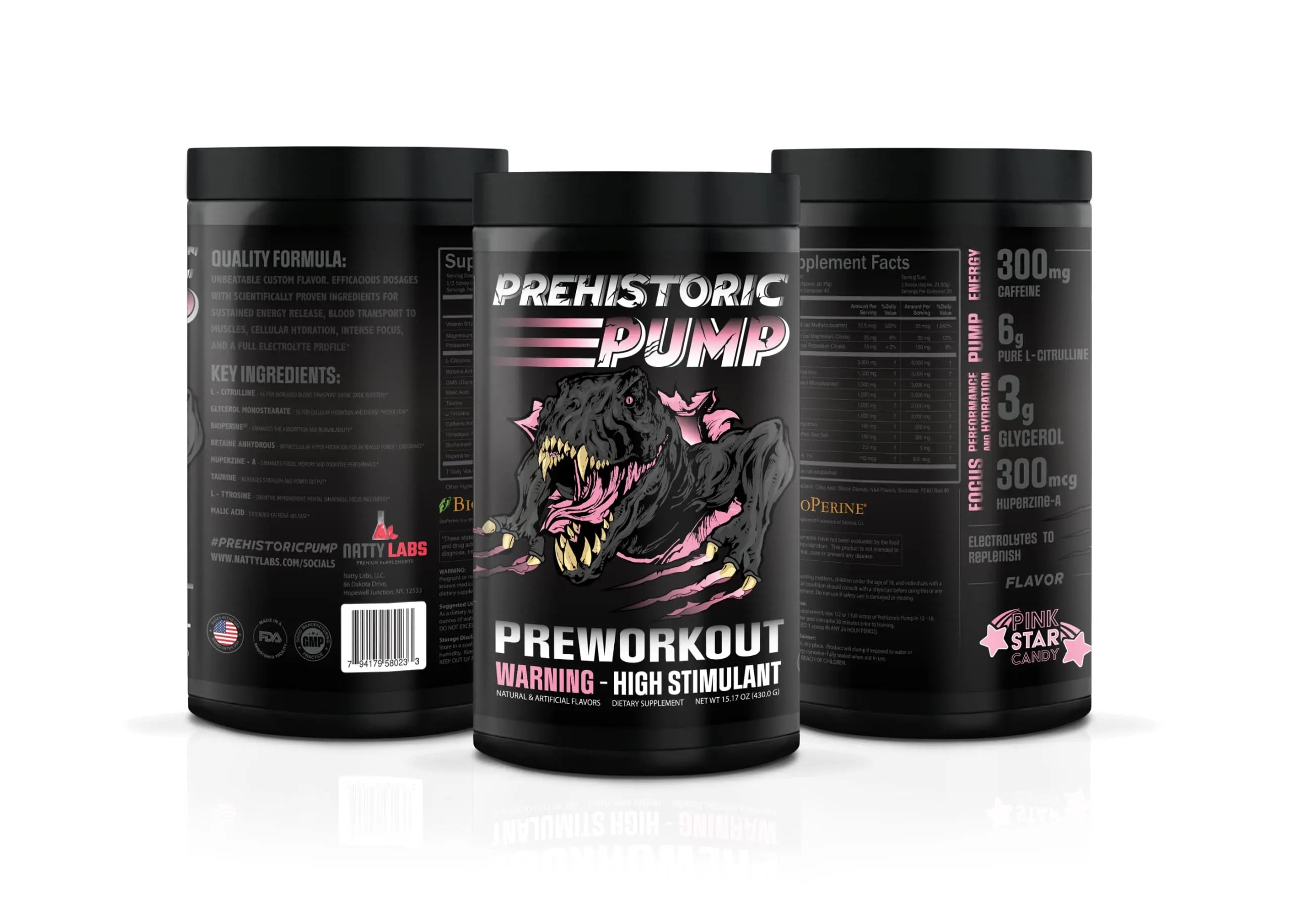 Natty Labs Prehistoric Pump Pre Workout - Preworkout Energy Supplement · 300mg Caffeine Natty Labs Au supplements