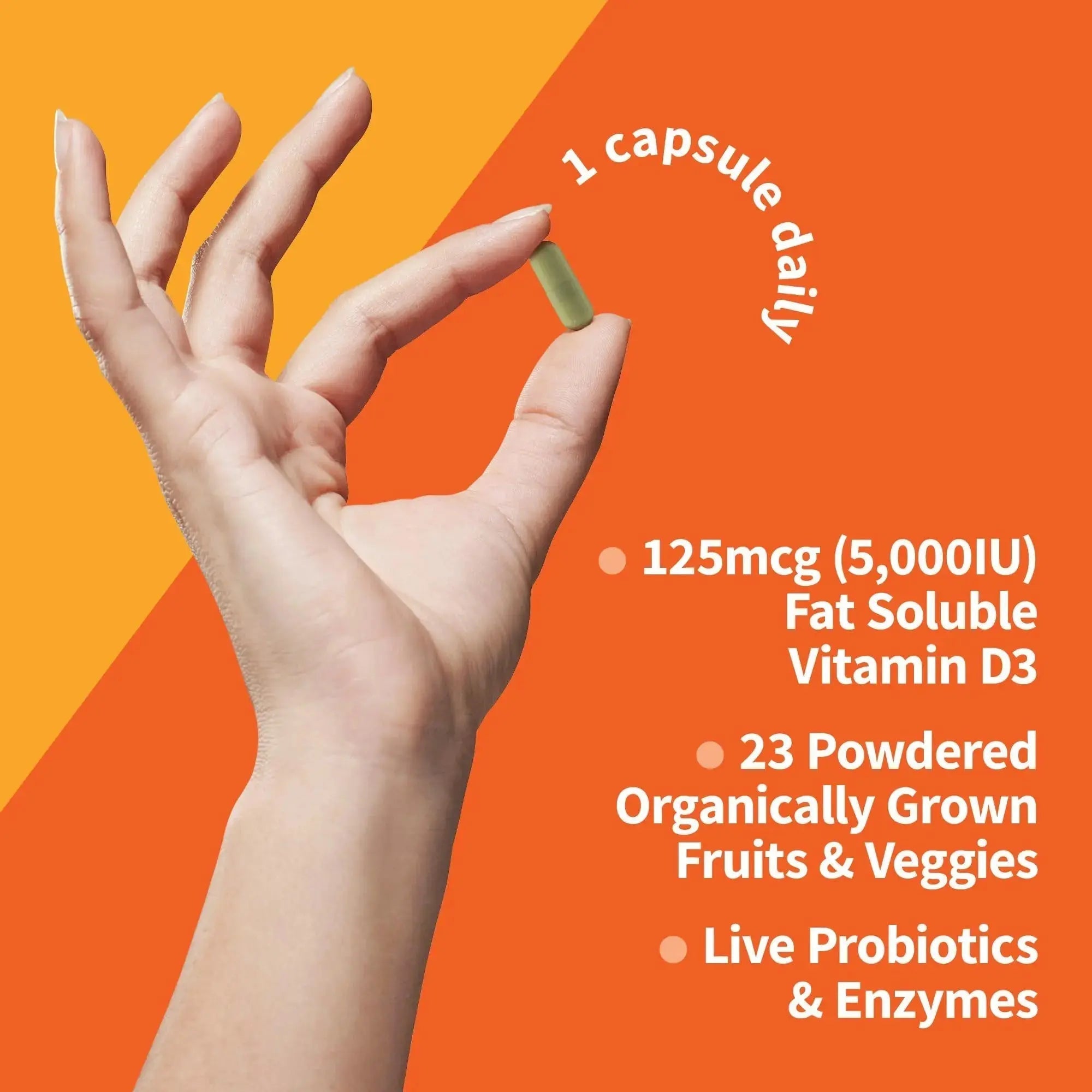 Garden of Life Organics Women's Once Dail,y 60ct & Vitamin Code Vitamin D3 5,000IU, 60ct Garden of Life Au supplements