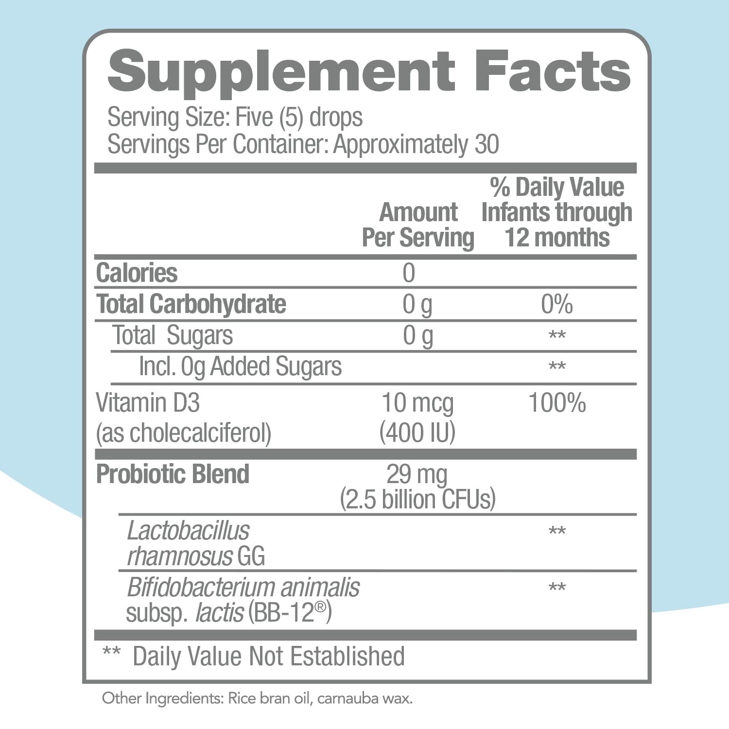 Culturelle Baby Probiotic Drops + Vitamin D, Immune & Digestive Health Support for Babies, Infants & Newborns 0-12 Months