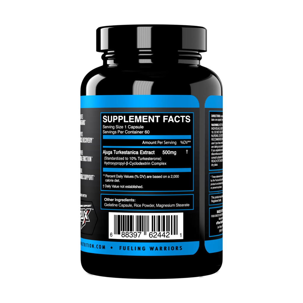 eFlow Nutrition Turkesterone (500 mg) Ajuga Turkestania Extract Complexed eFlow Nutrition Au supplements