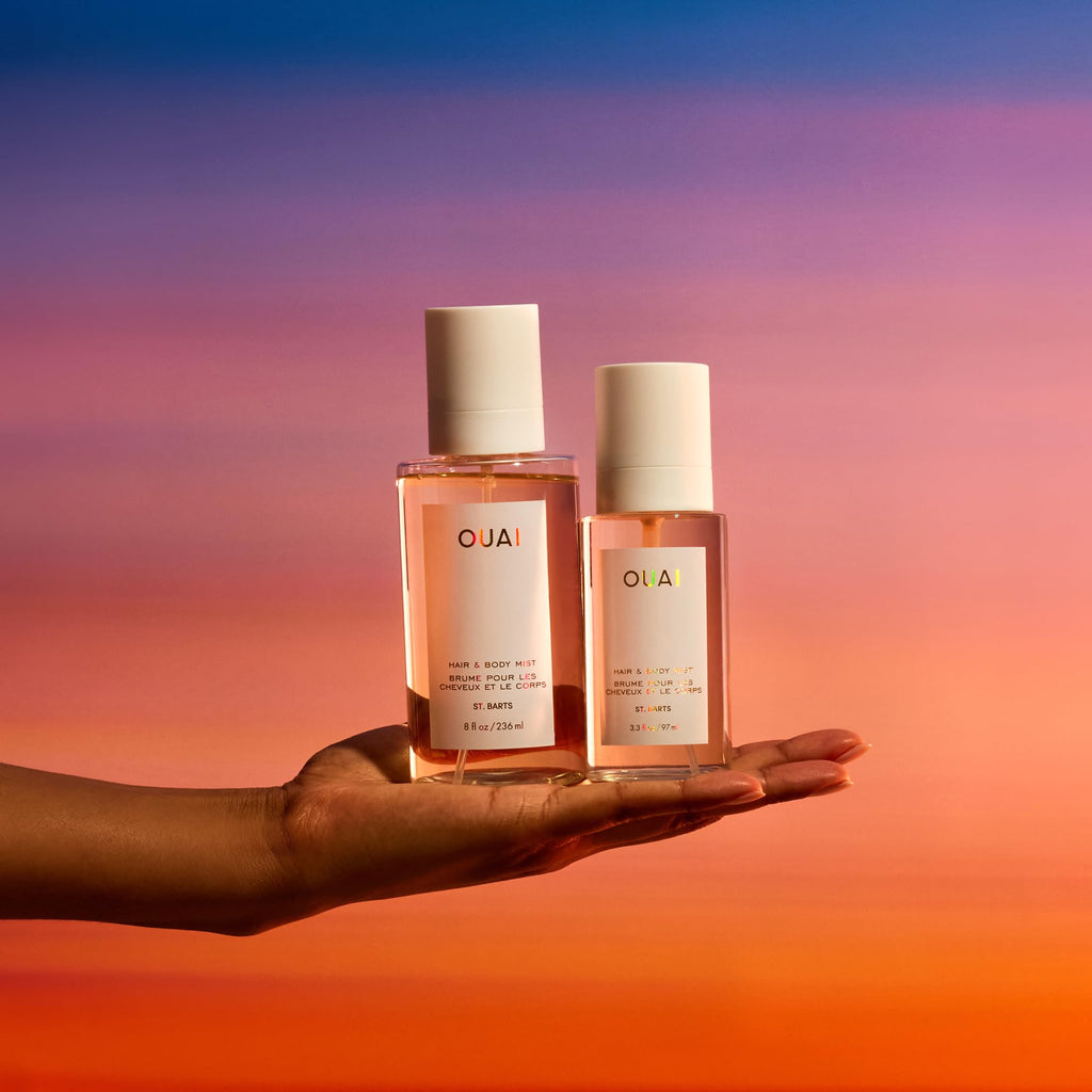 OUAI St. Barts Hair and Body Mist - Tropical-Scented Hair Perfume and Body Spray - Notes of Dragonfruit, Orange Blossom, Tuberose & Musk (8 Fl Oz) OUAI Au supplements