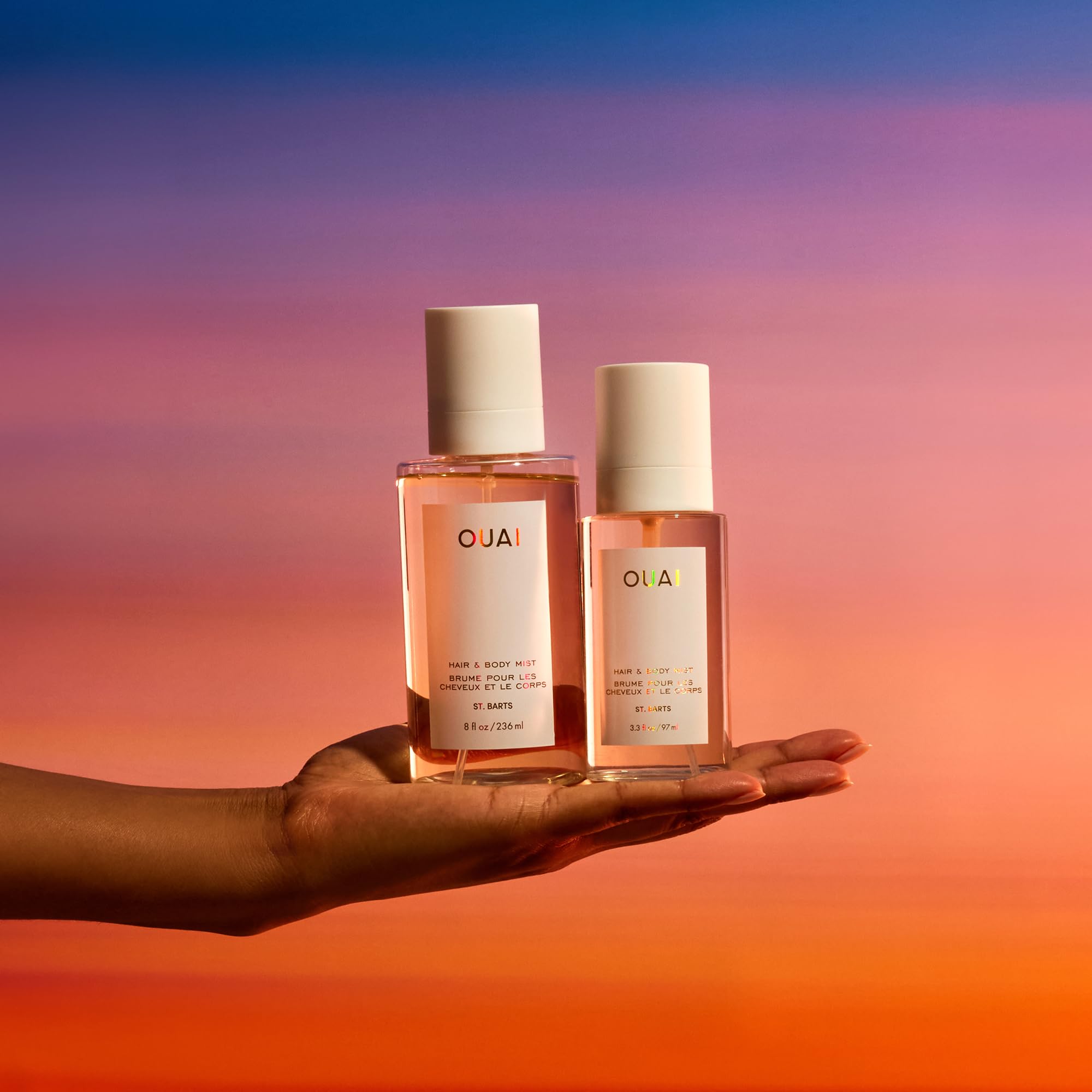 OUAI St. Barts Hair and Body Mist - Tropical-Scented Hair Perfume and Body Spray - Notes of Dragonfruit, Orange Blossom, Tuberose & Musk (8 Fl Oz) OUAI Au supplements
