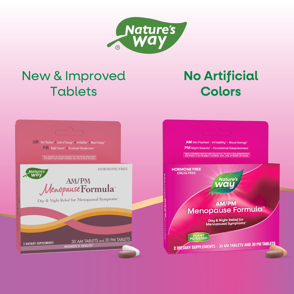 Enzymatic Therapy AM/ PM Menopause Hormone-Free Formula Daytime Energy & Restful Sleep (60 Count) Nature's Way Au supplements