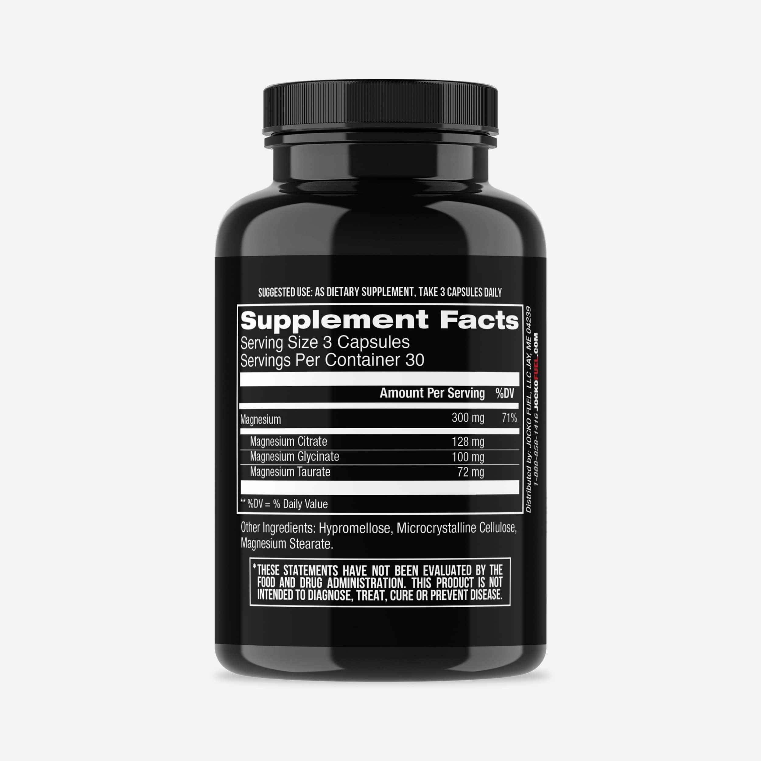 Jocko Fuel Magnesium Complex Supplement - Magnesium Glycinate, Citrate, & Taurate Capsules Dietary Supplement for Muscle Recovery & Relaxation, Heart, Nerve, Bone Support, & Sleep 30-Day Supply Jocko Fuel Au supplements