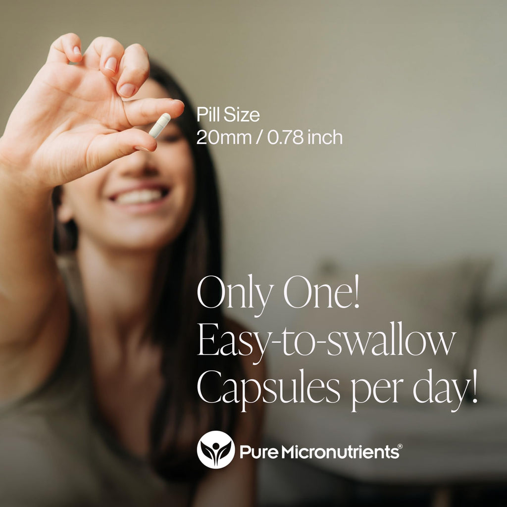 Pure Zinc Supplement 25mg - TRAACS Bisglycinate Chelate - 120 Capsules for Immune Support, Skin Health & Energy - for Men & Women