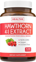 Hawthorn Berry Capsules - 4 Month Supply Digestion & Heart Health Supplement Healths Harmony Au supplements