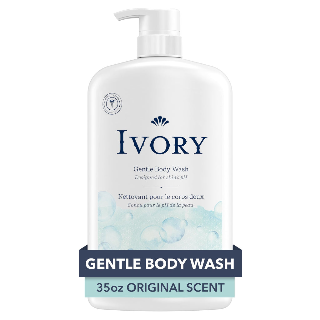 Ivory Body Wash, Designed for the Whole Family, Gentle Formula, Free of Dyes Heavy Perfumes Parabens Phthalates & Silicones