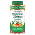 Nature’s Bounty High Absorption Magnesium Glycinate Gummies, 100 mg Magnesium Per Serving, Whole Body Health, No Stick Gummy, Peach Mango Flavor