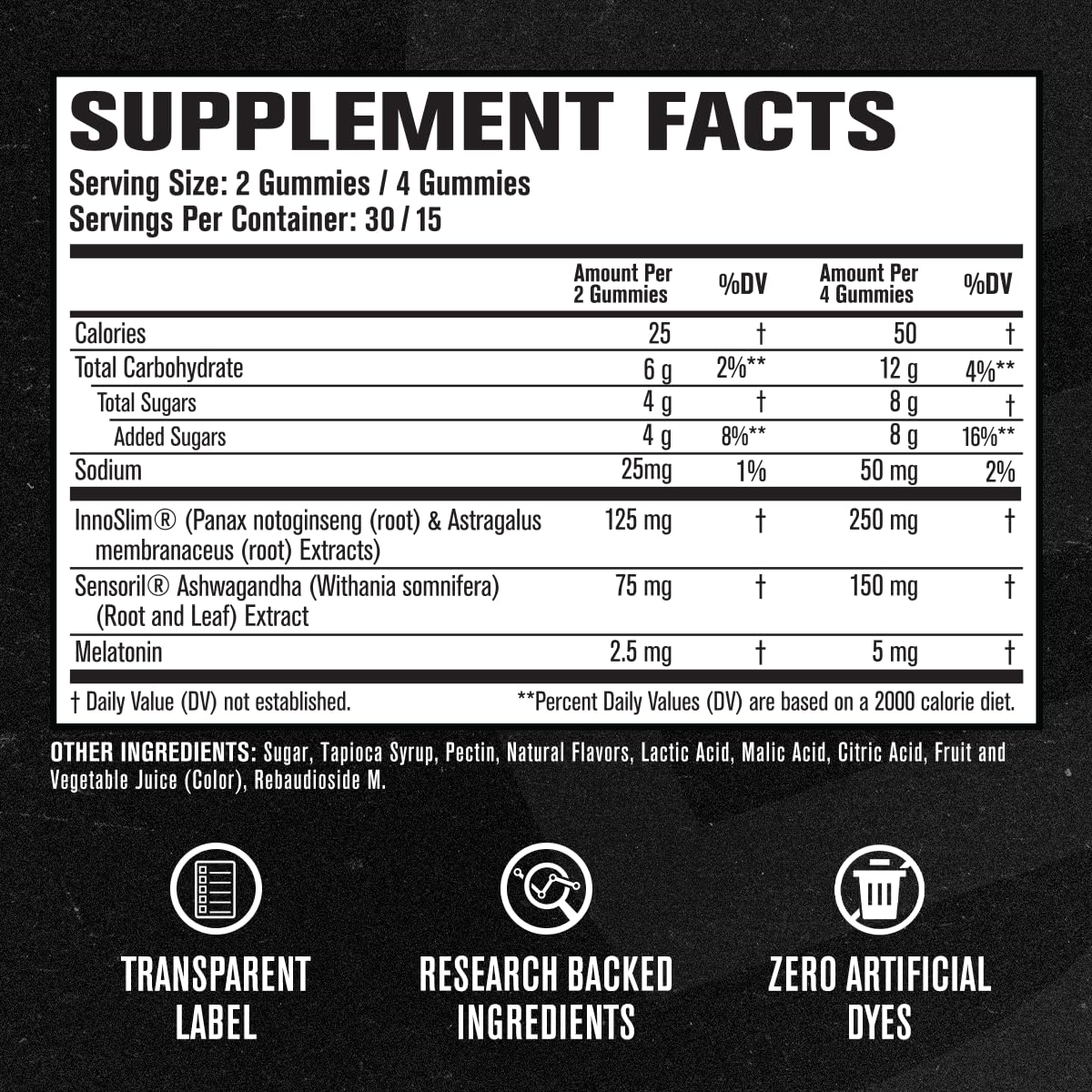 Jacked Factory Lean PM Weight Loss Gummies - Night Time Fat Burner & Appetite Suppressant Sleep Supplement with Melatonin & Ashwagandha