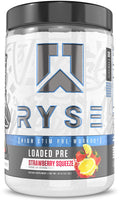RYSE Loaded Pre Workout Powder - Strawberry Squeeze - Daily Pre-Workout for Men & Women with 390mg Caffeine, Beta Alanine, and Citrulline for Pump