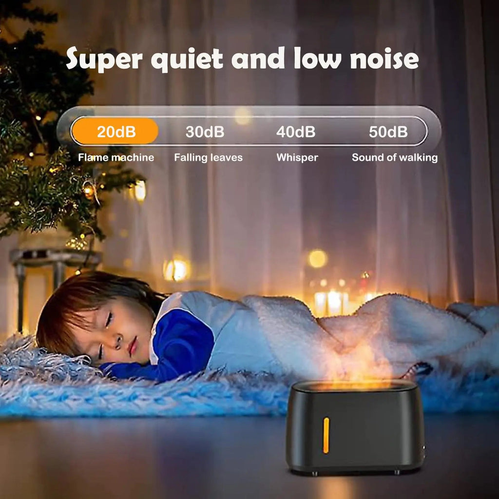 Flame Diffuser Humidifier 240ML for Essential Oils, Smart Timing with 7 Changeable Colors, Dual Mist AOSUMWITHU Au supplements