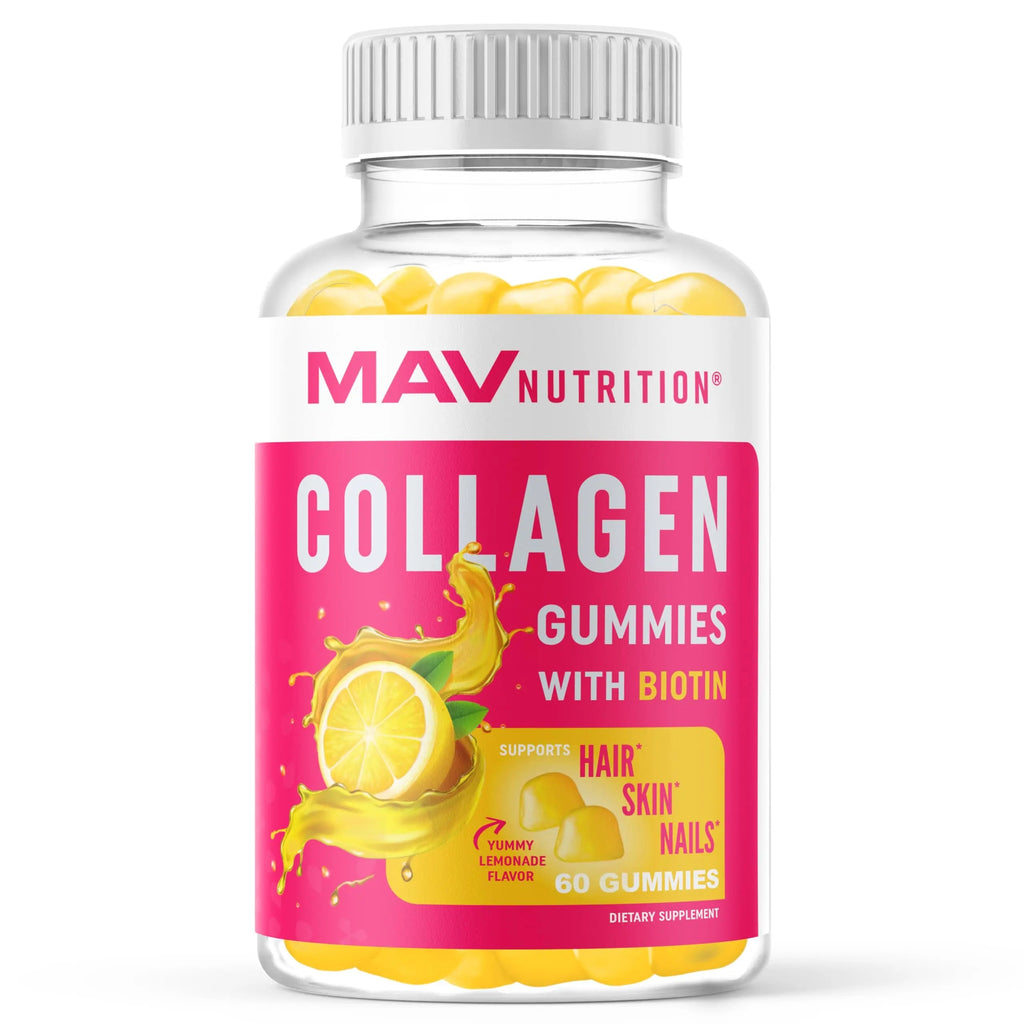 Collagen Gummies for Women | 200mg Hydrolyzed Collagen + 2500mcg Biotin, with Vitamin C, E & Zinc MAV NUTRITION Au supplements