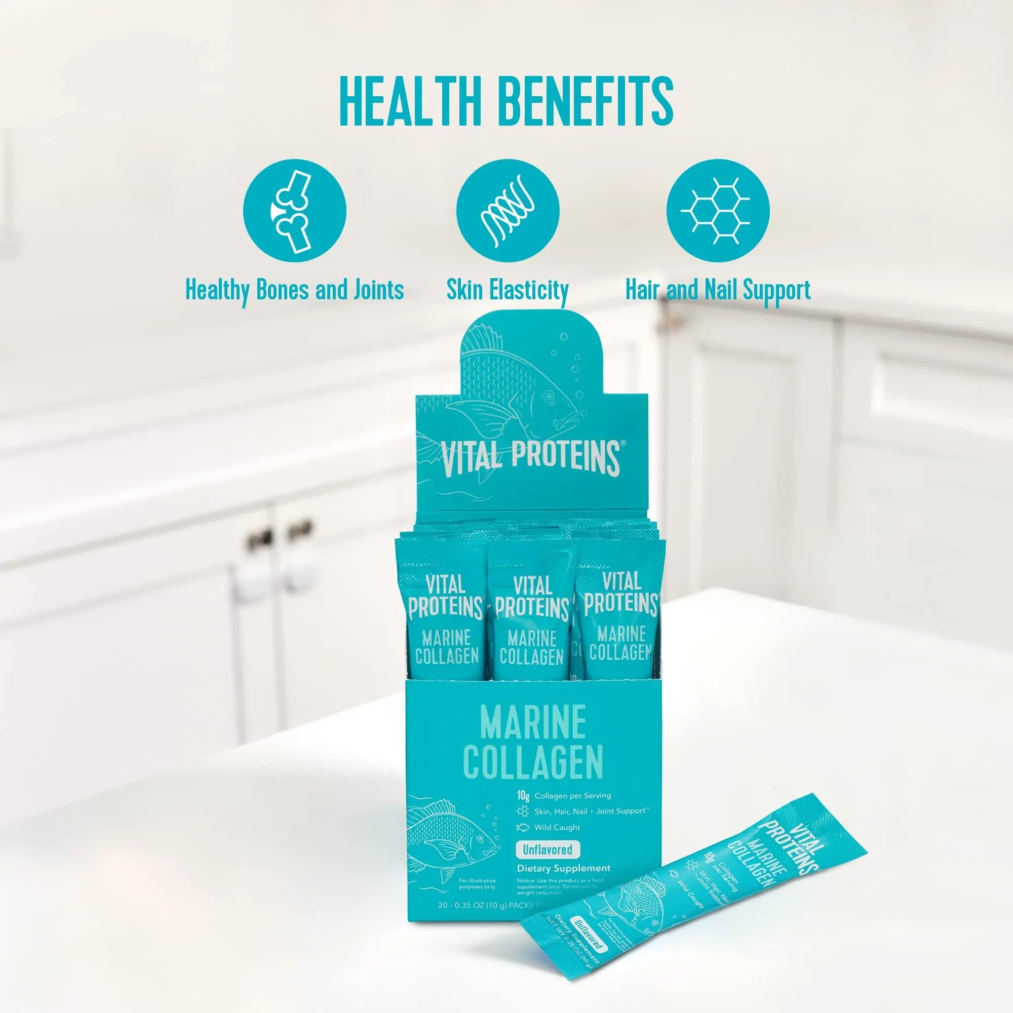 Vital Proteins Unflavored Marine Collagen 20 Pack, 0.35 OZ Vital Proteins Au supplements