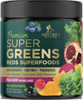 Greens Superfood Powder Supplement - Super Green Smoothie Mix Blend with Spirulina Nature's Nutrition Au supplements