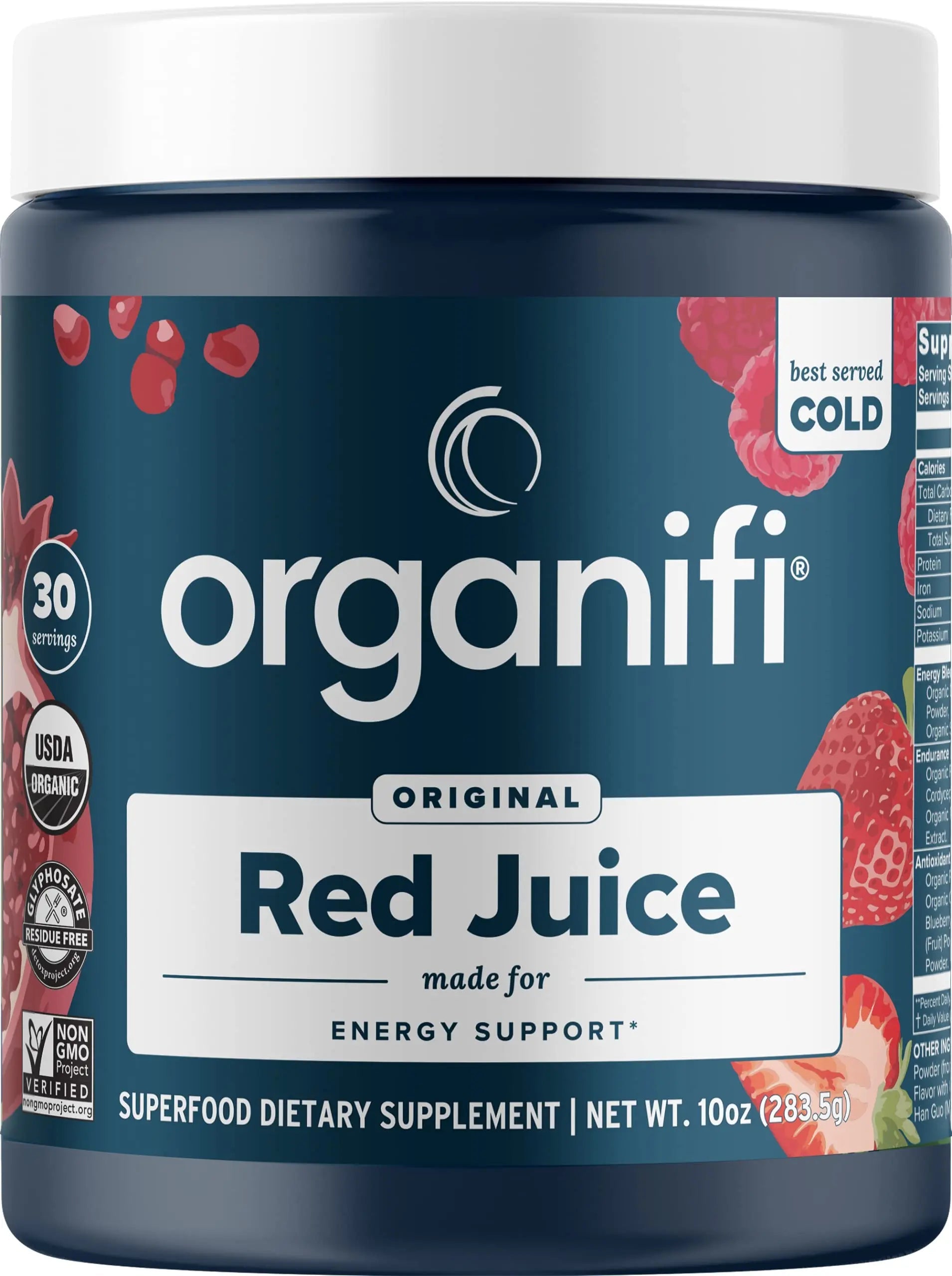 Organifi Red Juice - Natural Superfood Energy Boost - High in Antioxidants - Sweet-Berry Organifi Au supplements