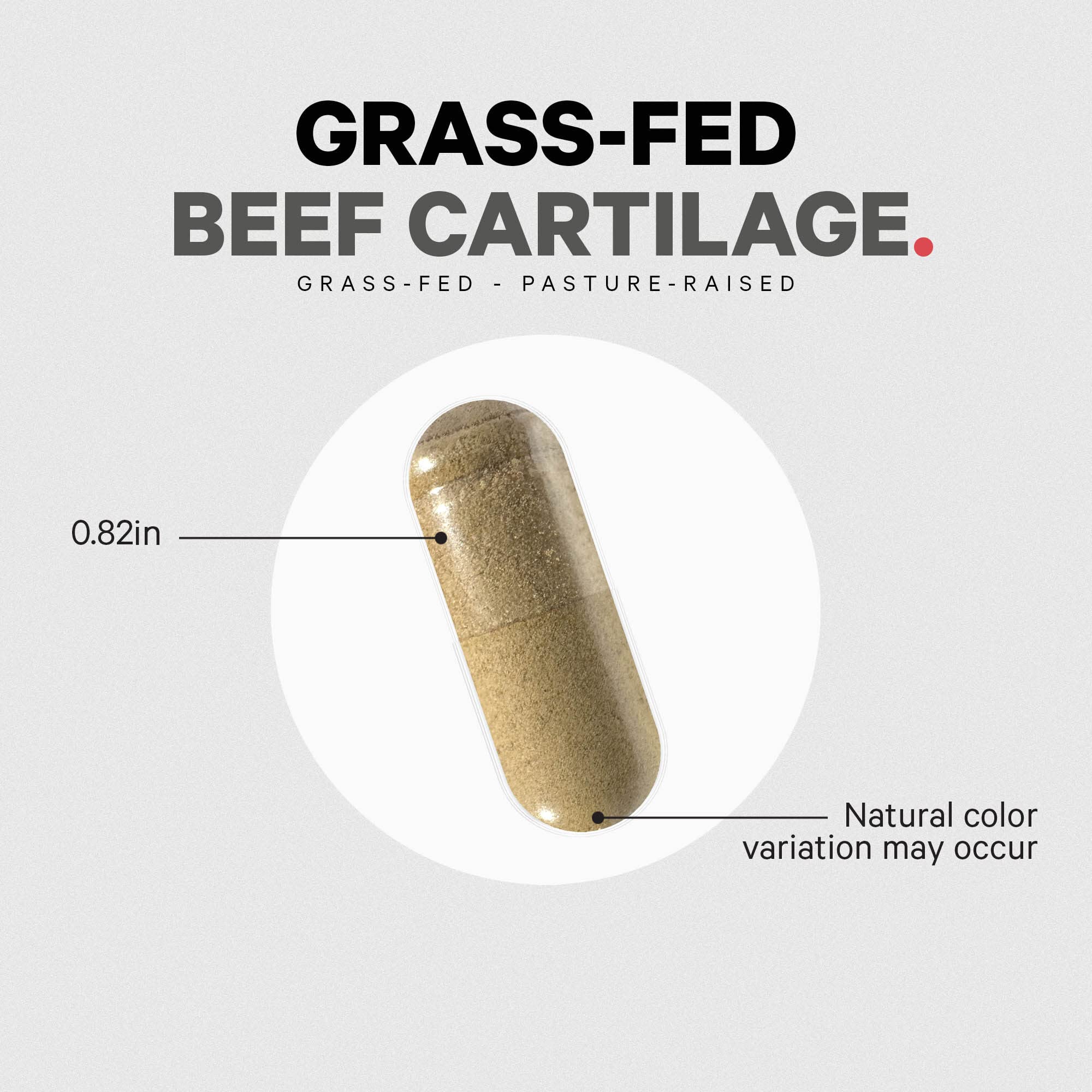 Codeage Grass Fed Beef Cartilage Supplement - Freeze Dried, Non-Defatted, Desiccated Beef Tracheal Bovine Cartilage & Liver Pills – Pasture Raised Argentina Beef Vitamins - Non-GMO -180 Capsules Codeage Au supplements