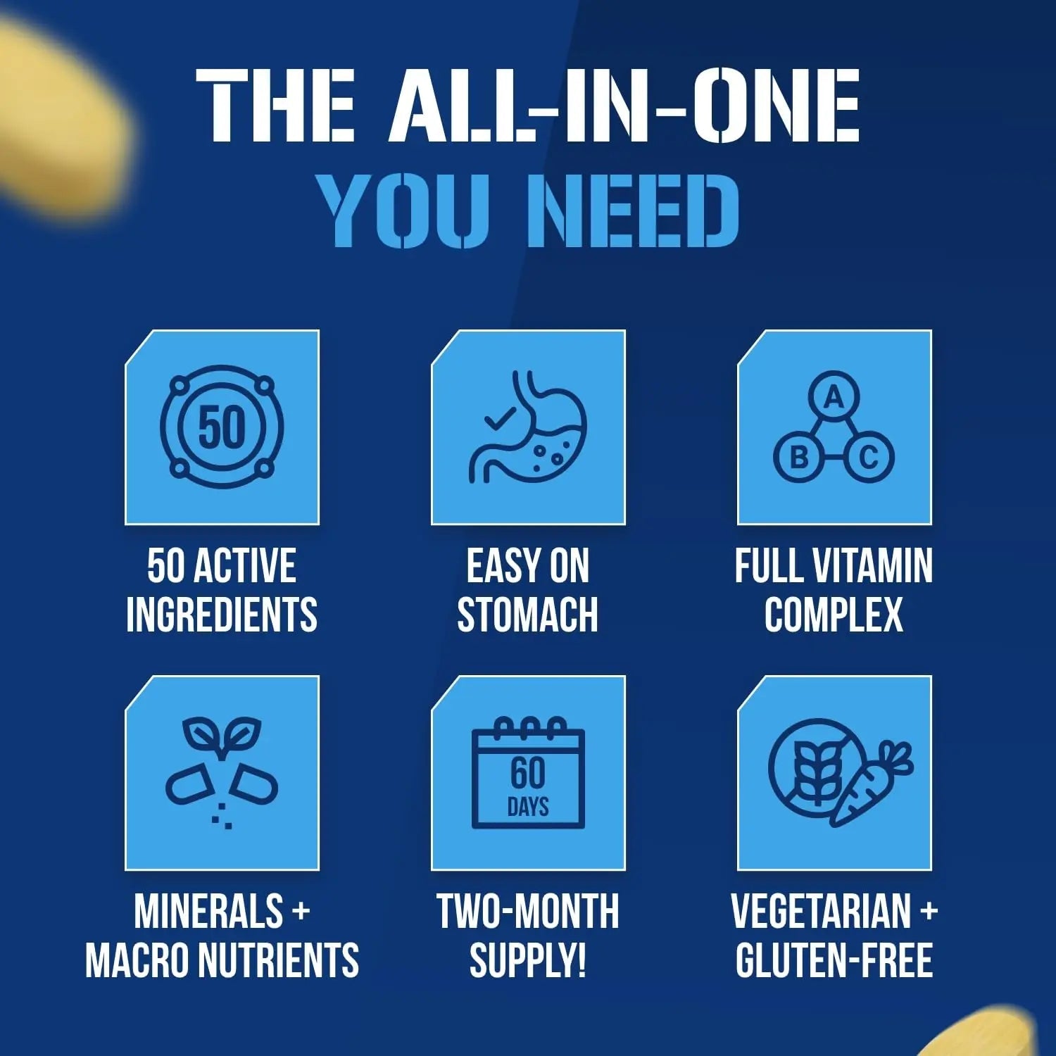 EVL Advanced Daily Multivitamin - Men's Multivitamin with Essential Minerals Phytonutrient Complex and VitaMode Active Mens Vitamins for Energy Evlution Au supplements