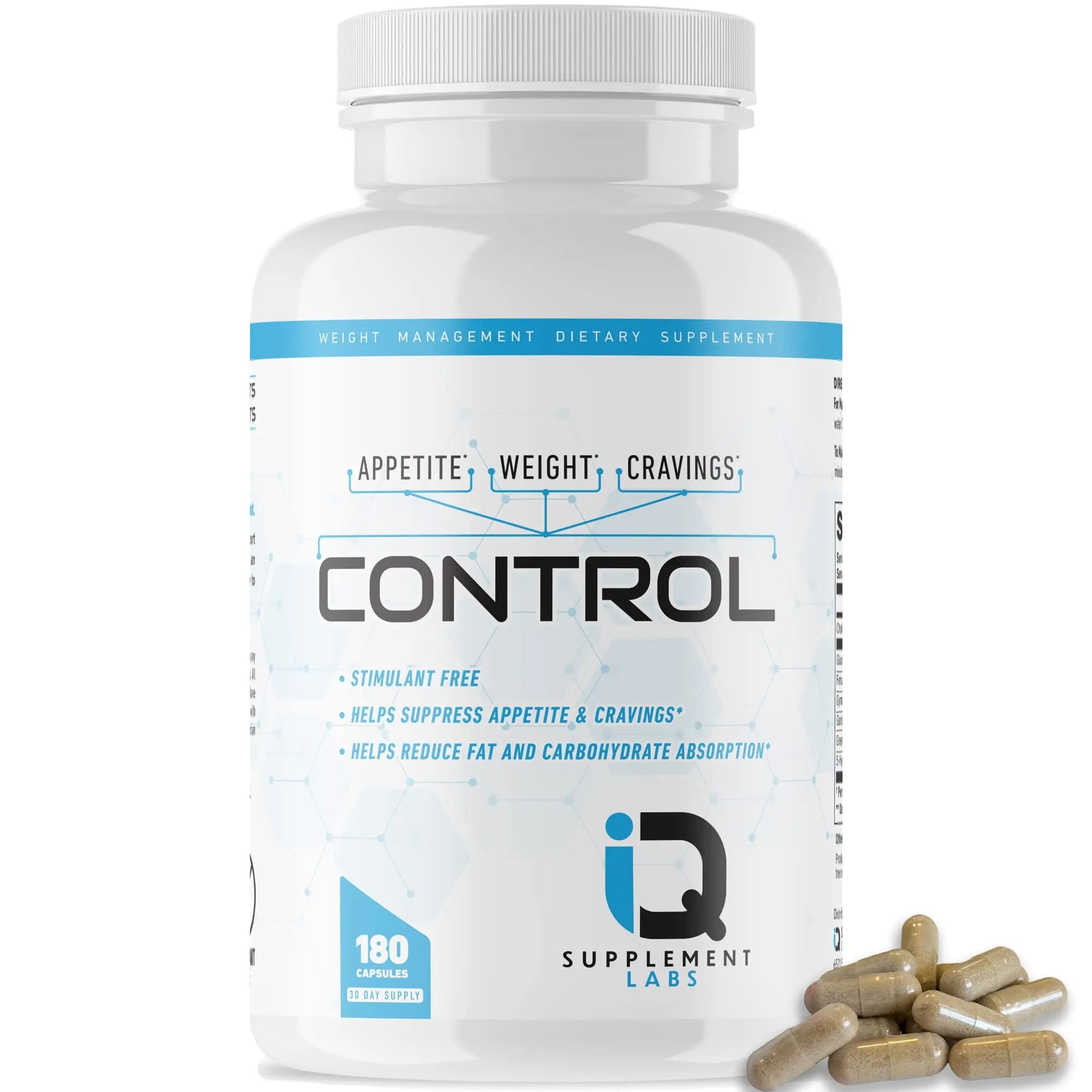 Control-Appetite Suppressant for Weight Loss | Hunger Suppression, Fat & Carb Blocker iQ Supplement Labs Au supplements