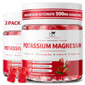 2 Pack Potassium Magnesium Gummies, Sugar Free Potassium Supplement Magnesium Glycinate 500mg, Ashwagandha, Vitamins D3, C, B6, Calcium & Zinc for Sleep, Leg Cramps & Muscle Relaxation-120 Count MABEFY Au supplements