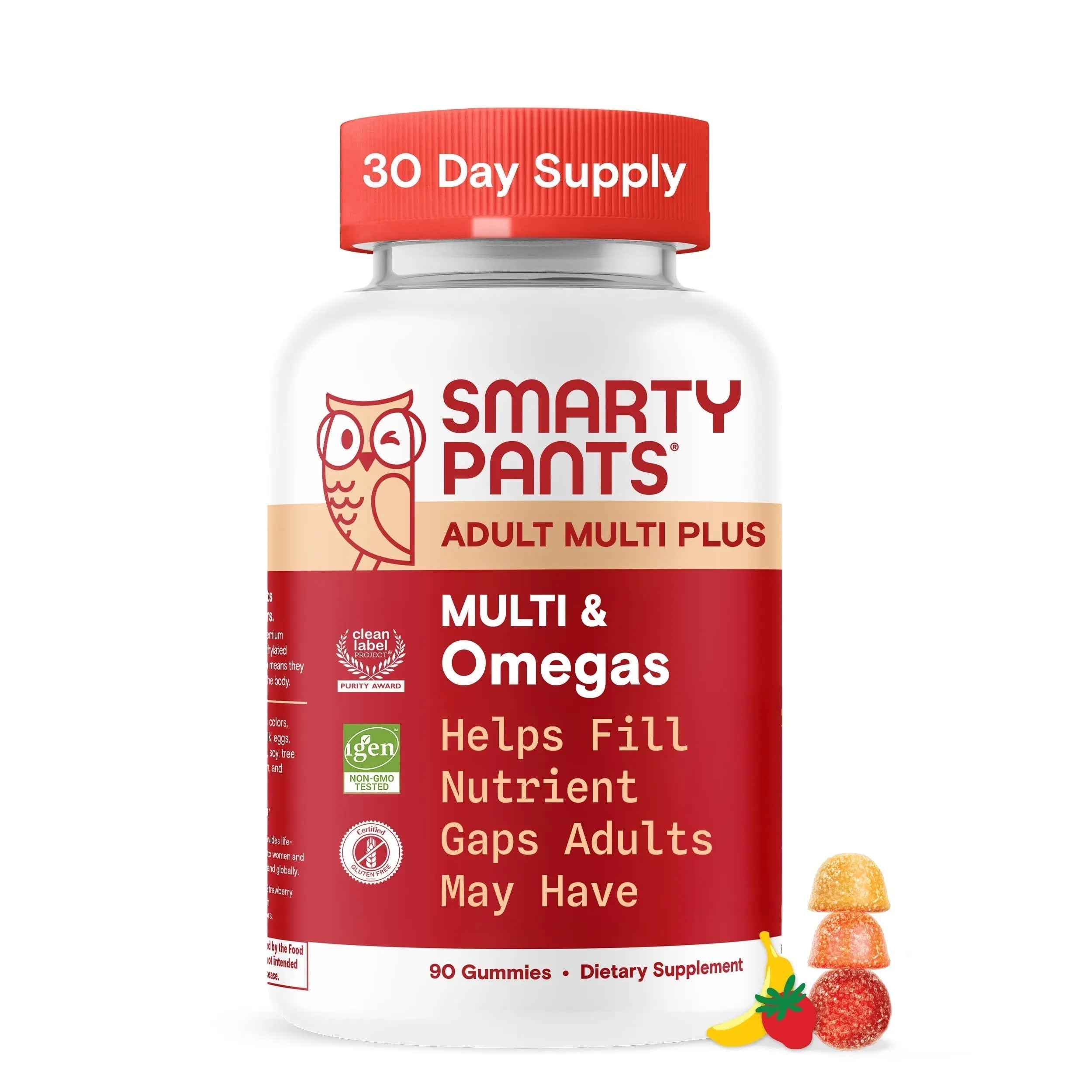 SmartyPants Multivitamin for Men & Women - Improved Formula: Multivitamin Gummies with Omega 3 (DHA/EPA) SmartyPants Au supplements