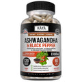 Kaya Naturals Ashwagandha 1300mg, 120 Count Capsules for Stress Relief, Adrenal, Mood & Thyroid Support, Black Pepper and 100% Pure Ashwagandha -120 Capsules Kaya Naturals Au supplements
