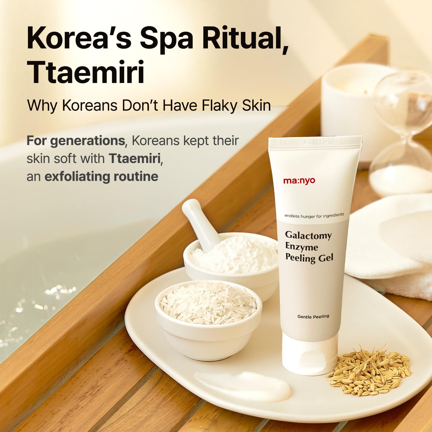 MANYO Galactomy Enzyme Peeling Gel, Face and Body Scrub, Dead Skin Remover, Blackhead Remover, Korean Exfoliating Gel
