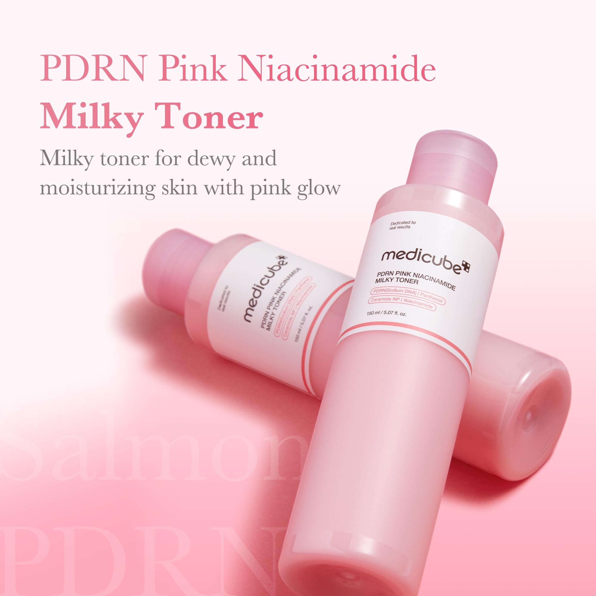 medicube PDRN Toner Salmon DNA Milky Toner | for Hydrating, Moisturizing, Soothing with Ceramide, Peptide
