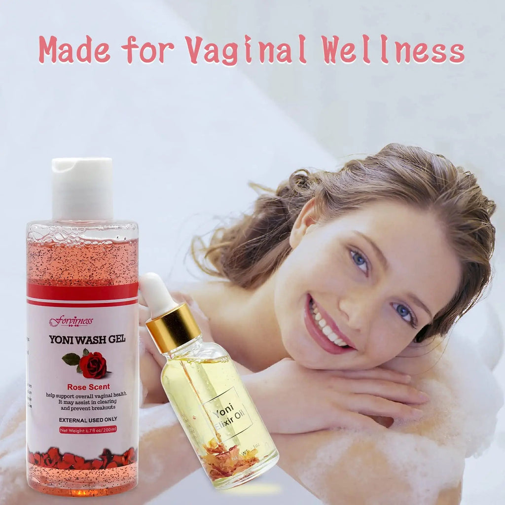 forvirness Feminine Wash & Natural Yoni Oil Set, Vaginal Wash with Cleaning Factor - Remove Odor forvirness Au supplements