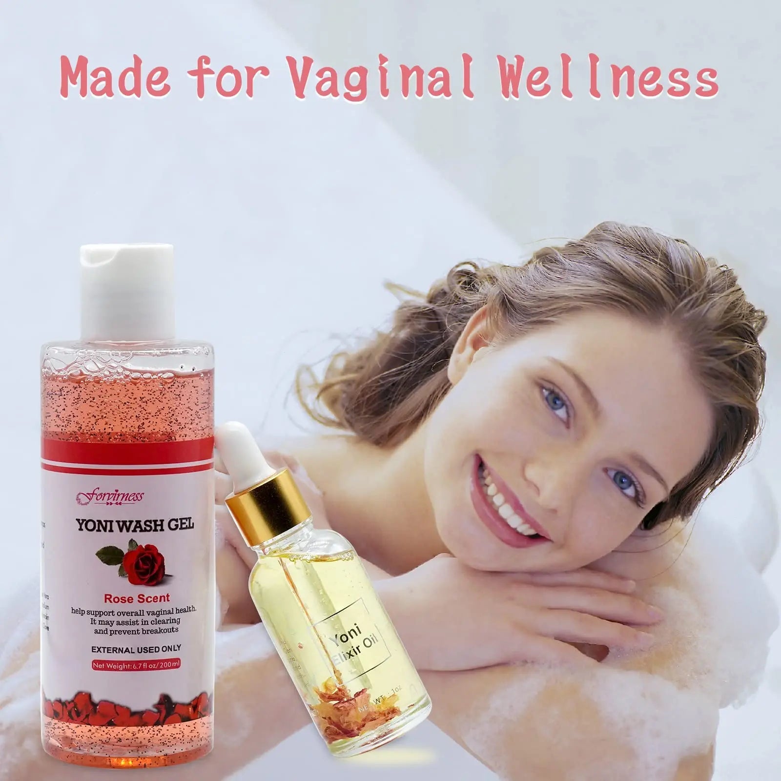 forvirness Feminine Wash & Natural Yoni Oil Set, Vaginal Wash with Cleaning Factor - Remove Odor forvirness Au supplements