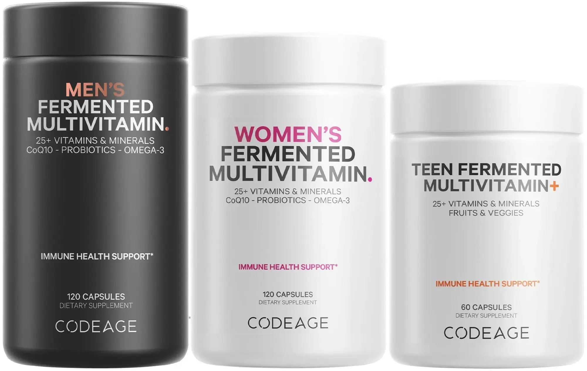 Codeage Family Multivitamin Bundle – Multivitamins for Teens, Women & Men – Essential Vitamins & Minerals Pack Codeage Au supplements