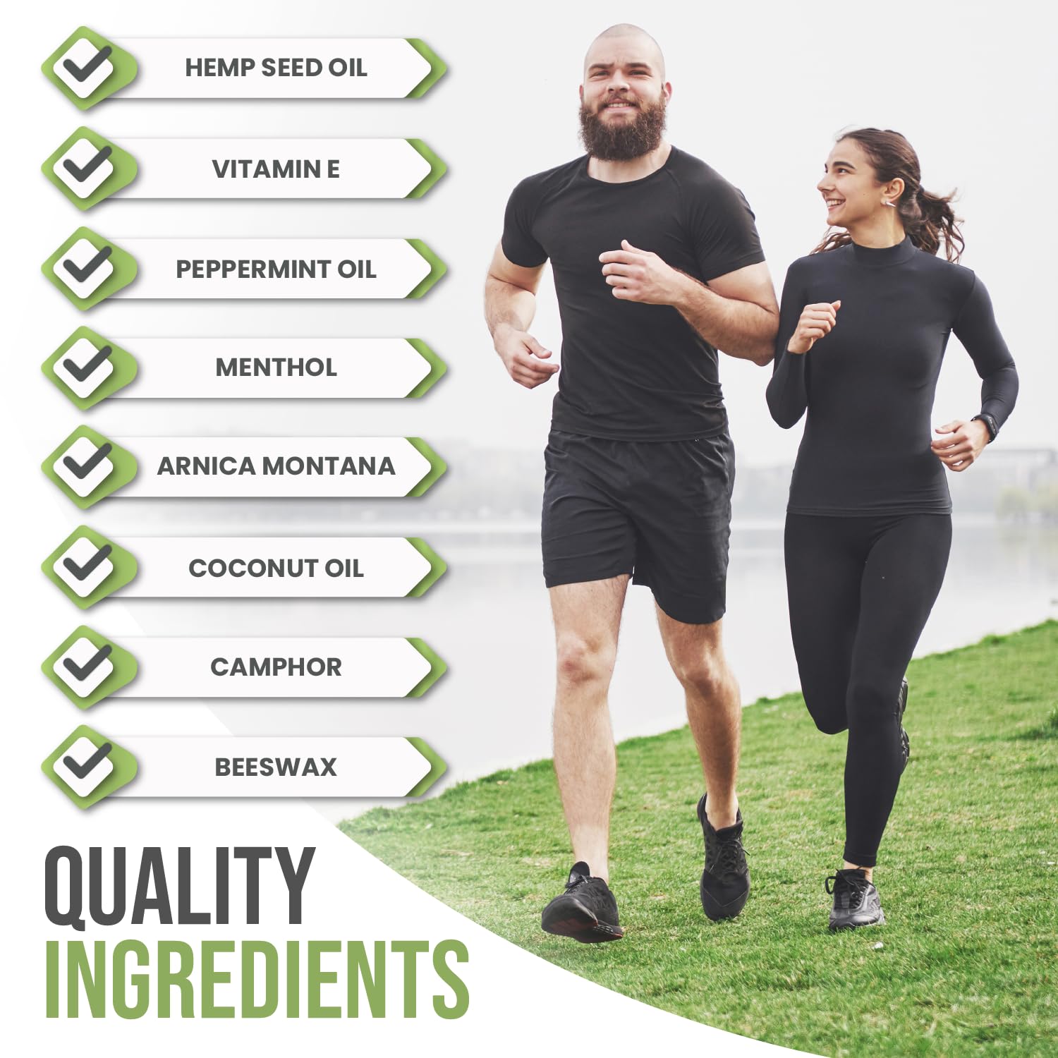 Hemp Oil Balm with Arnica, Camphor, Menthol & Peppermint, Herbal Cooling Balm for Muscles, Joints, Knees, Back & Body, Made in USA, 2oz FOXLEAF Au supplements