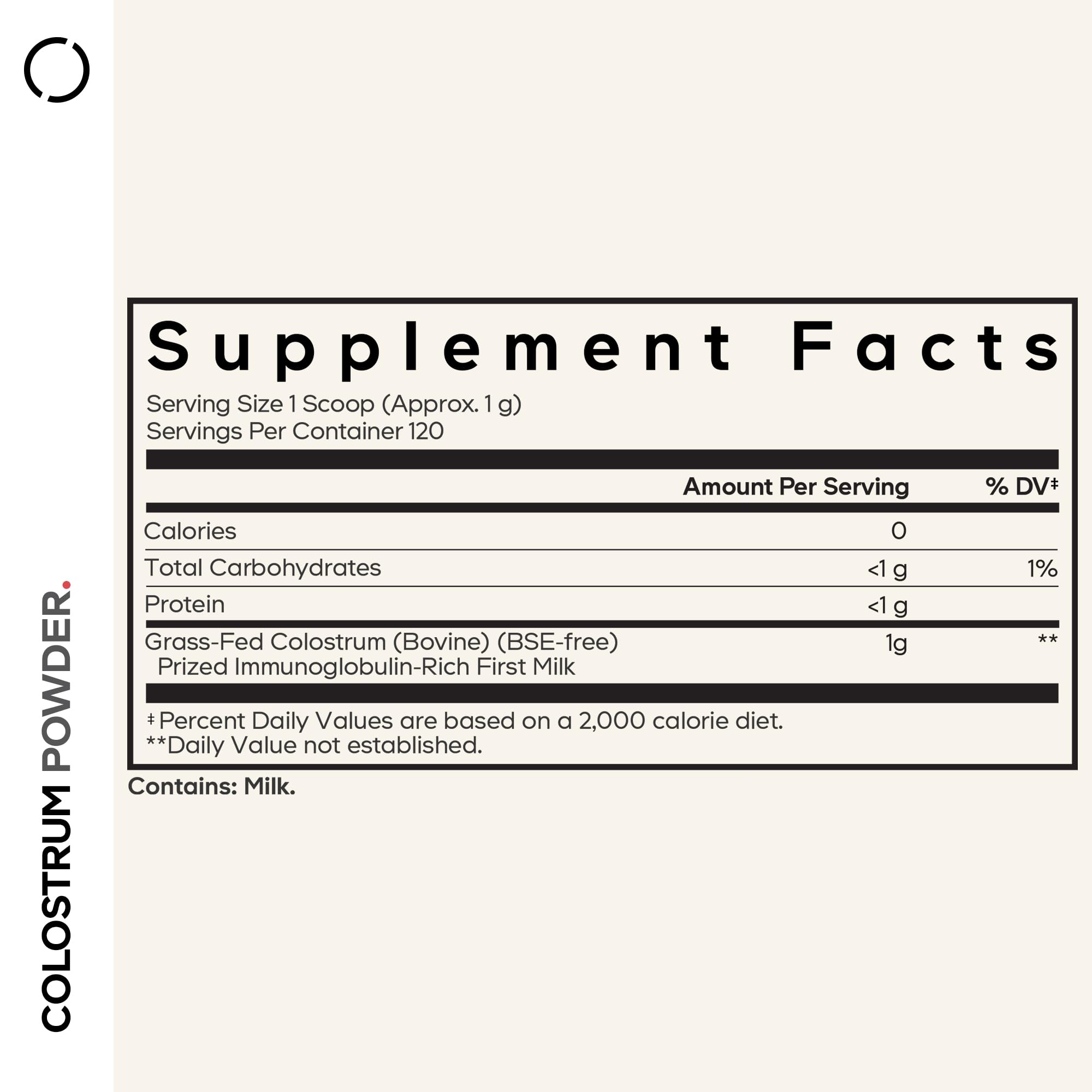 Codeage Bovine Colostrum Powder Supplement 4-Month Supply, 1000mg per Serving, Grass-Fed Ethically Sourced, Immunoglobulin-Rich Prized First Milk, Cold-Chain Pasteurized, Agglomerated, Non-GMO, 4.3 OZ Codeage Au supplements