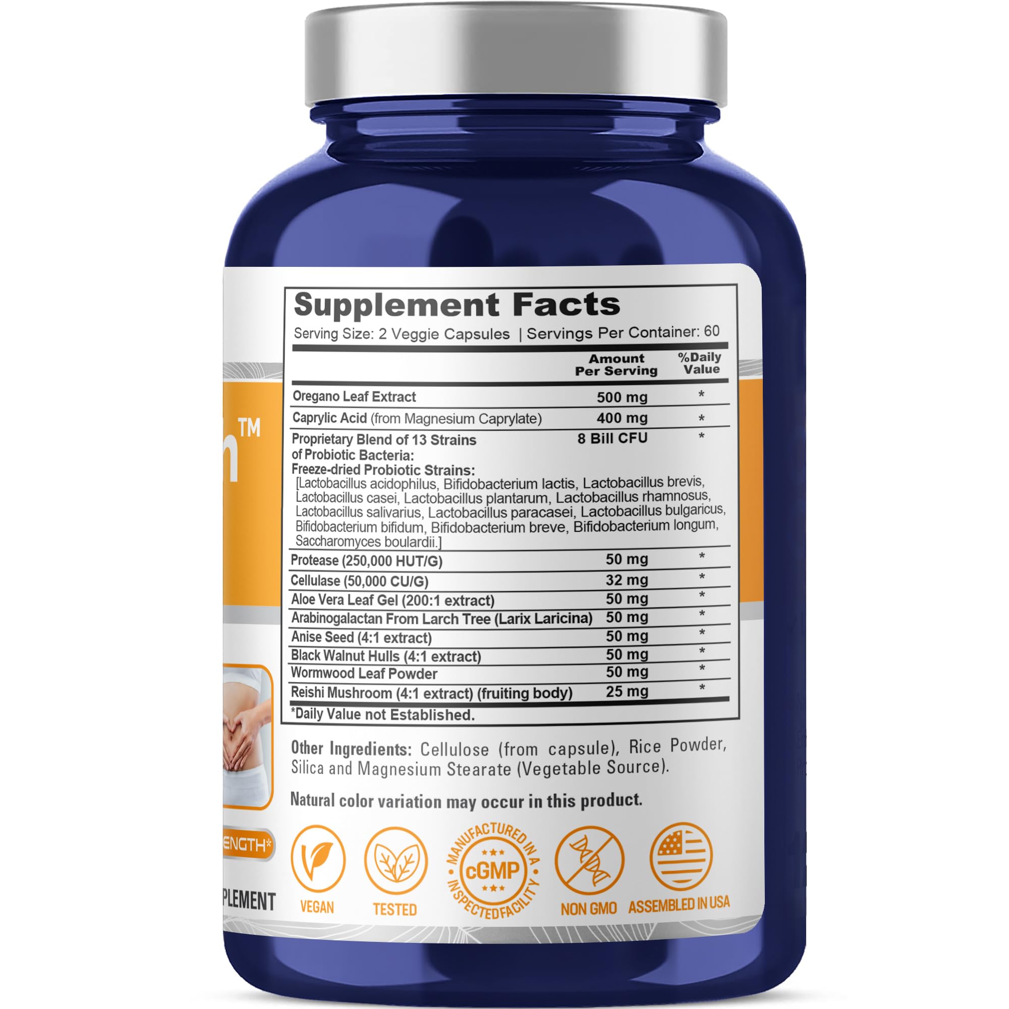 NusaPure CandiHealth Complex (Non-GMO, Vegan) 120 Veggie Capsules NusaPure Au supplements