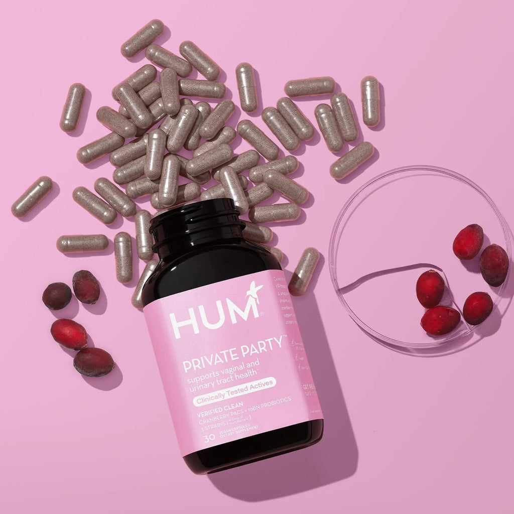 HUM Private Party Pills - Vaginal Probiotics for Women's Ph Balance with Cranberry HUM Au supplements