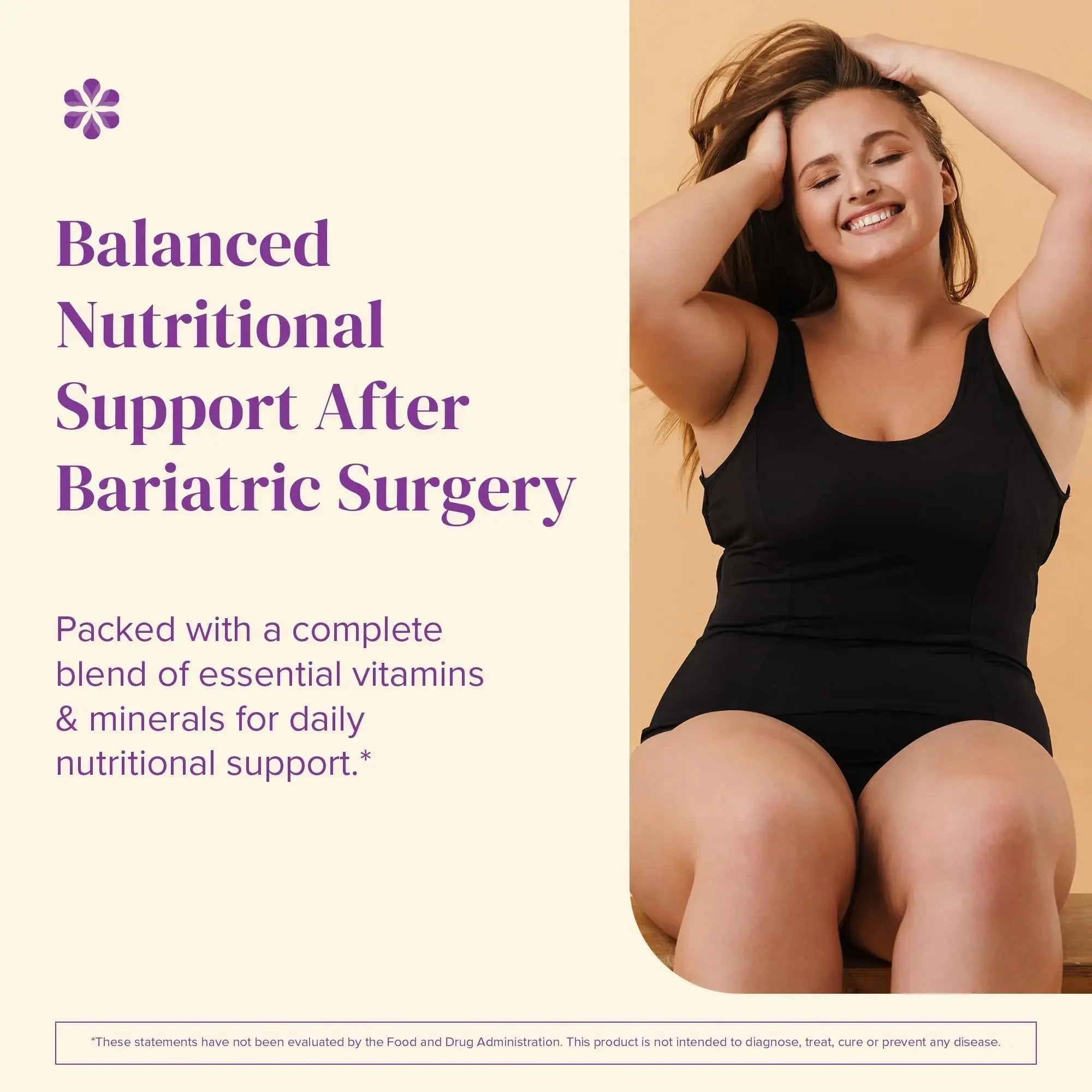 BariMelts Multivitamin, 60 Fast-Dissolving Tablets (1-Month Supply), Sugar-Free Bariatric Multivitamin for Women, Natural Fruit Flavor BariMelts Au supplements