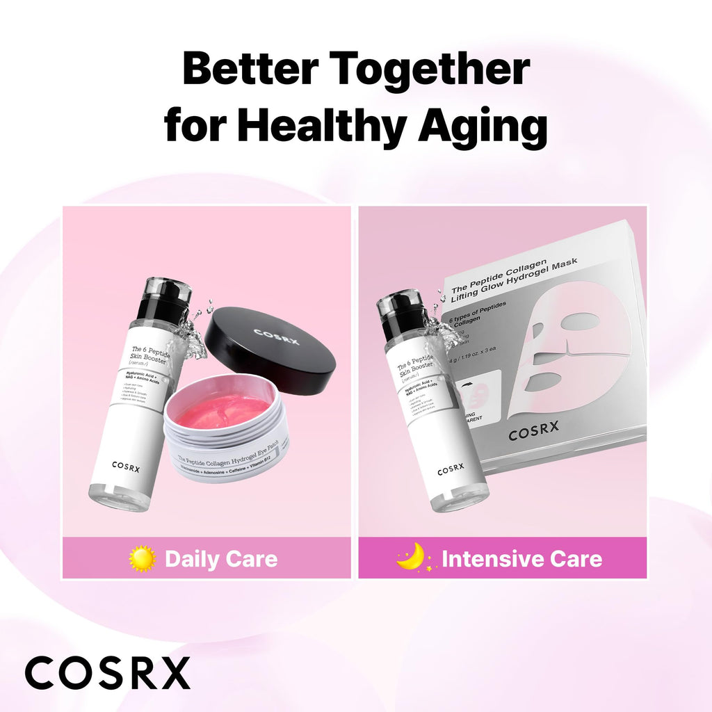 COSRX 6X Peptide Collagen Booster Toner Serum with Copper Peptides, Niacinamide & Hyaluronic Acid Skin Renewal Boosting