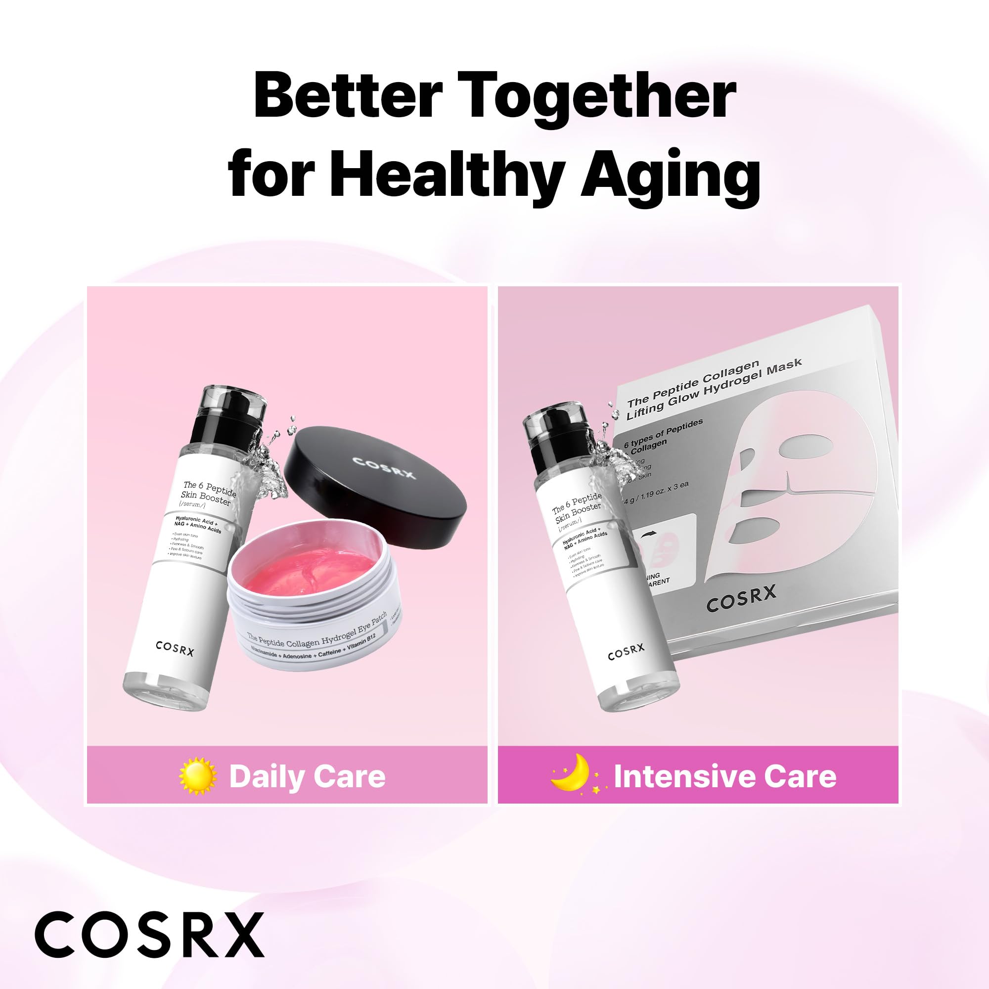 COSRX 6X Peptide Collagen Booster Toner Serum with Copper Peptides, Niacinamide & Hyaluronic Acid Skin Renewal Boosting